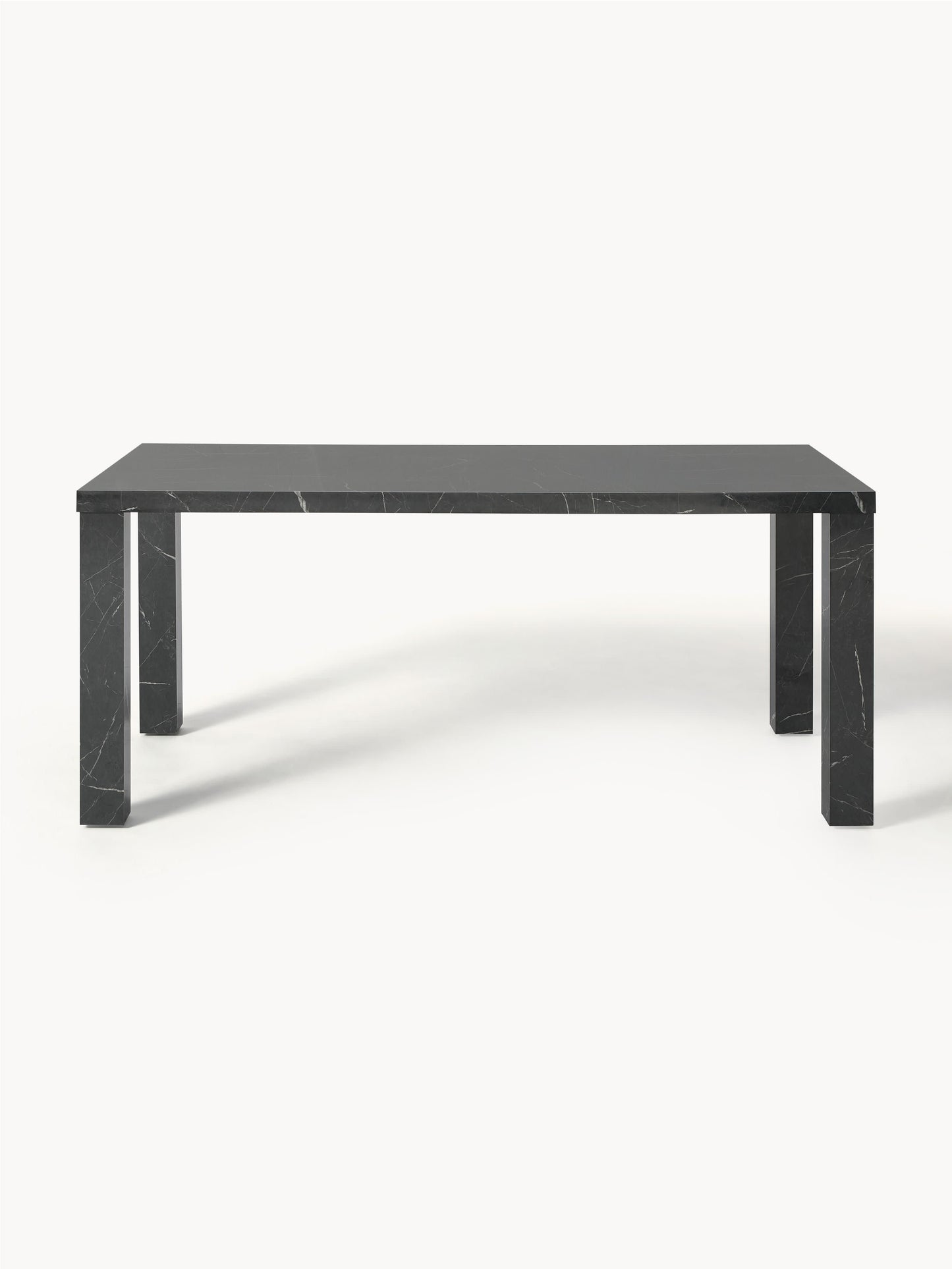 Carlomeo Dining Table in Marble Look, 180 x 90 cm