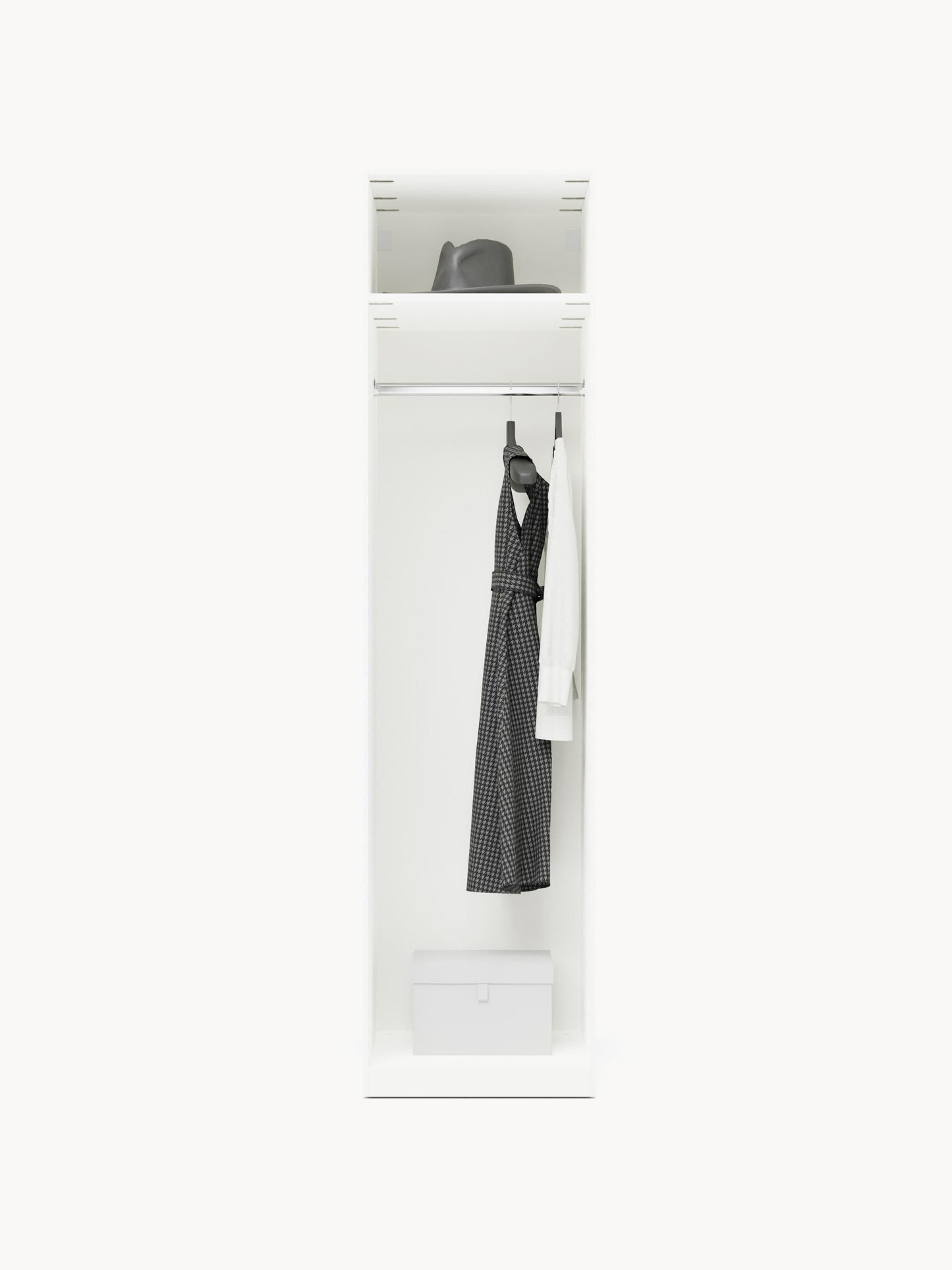 Charlanova Modular Hinged-Door Wardrobe, 50 cm Wide, in Various Sizes