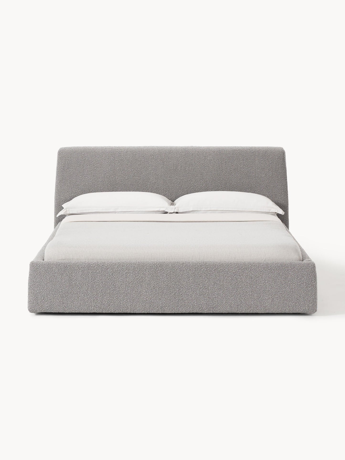 Cloveran Upholstered Bed in Bouclé