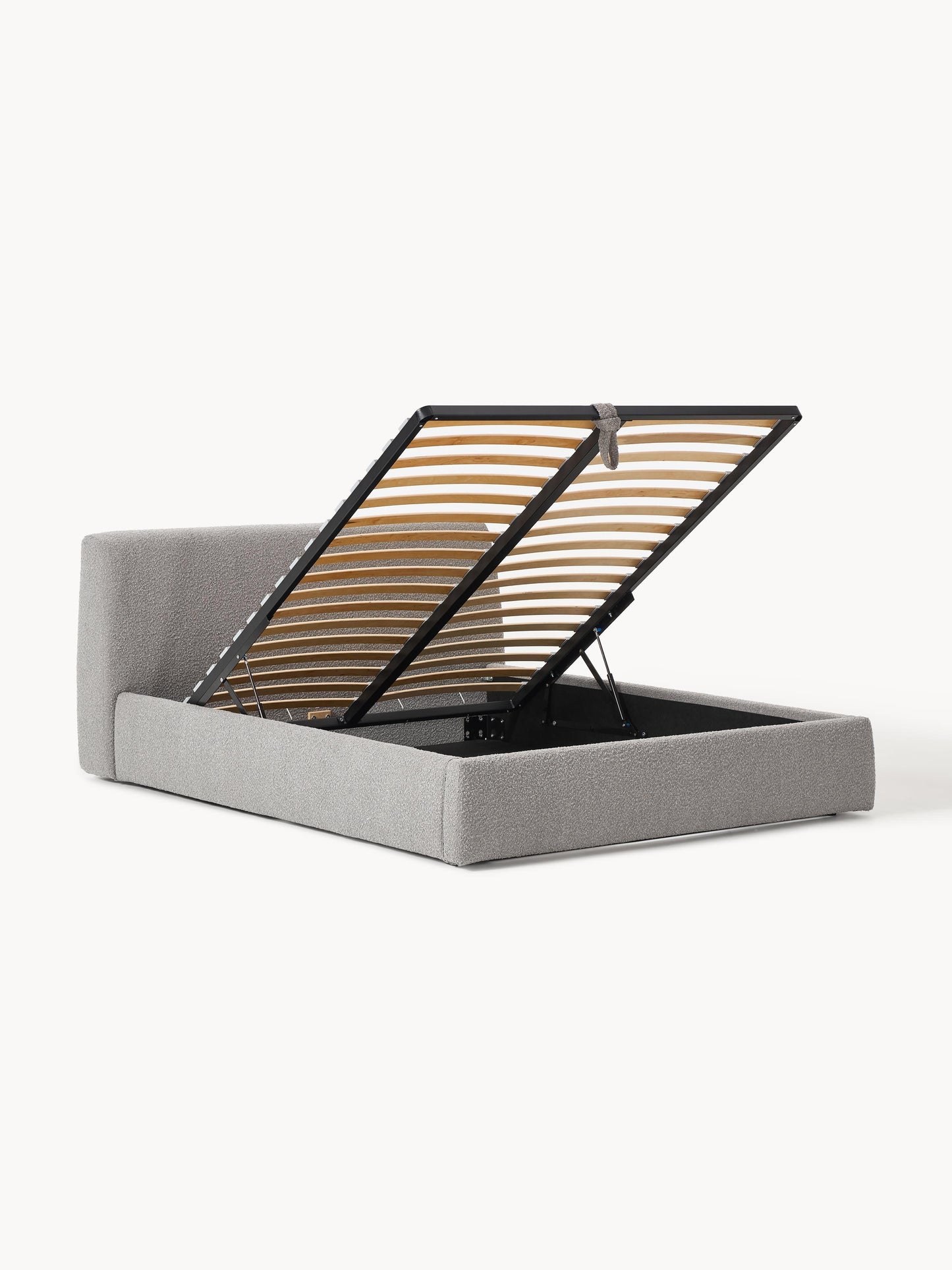 Cloveran Upholstered Storage Bed in Bouclé