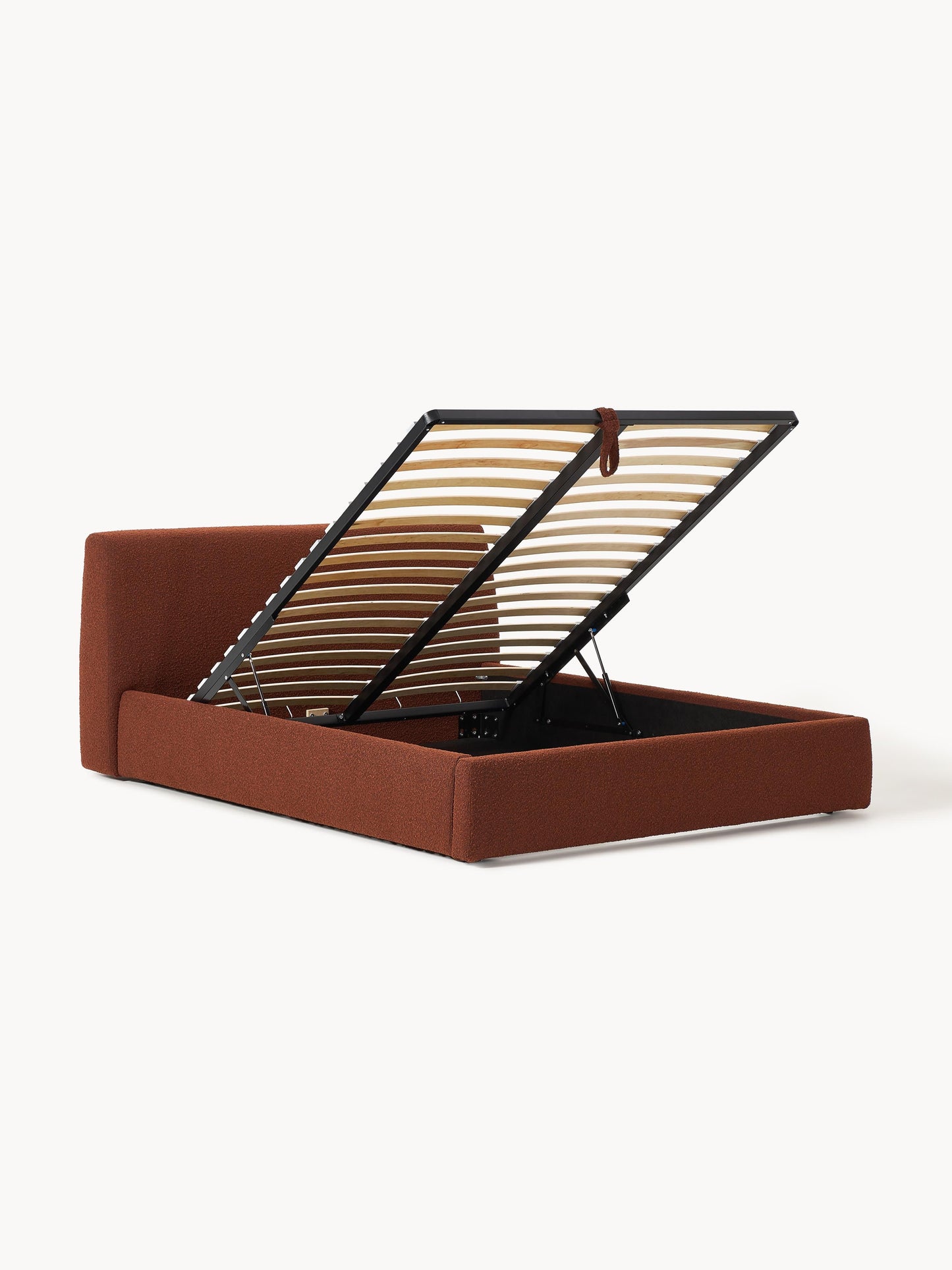 Cloveran Upholstered Storage Bed in Bouclé