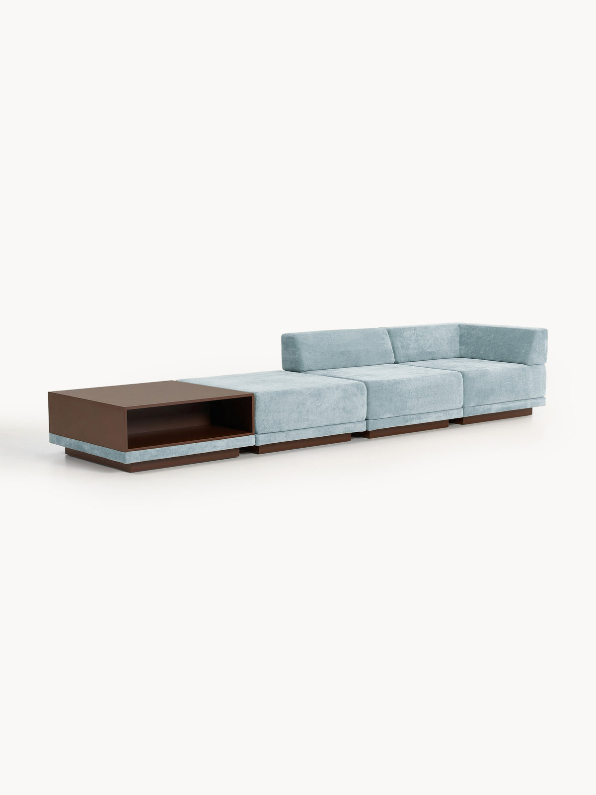 Colrenta Modular Sofa (4-Seater) with Coffee Table & Ottoman