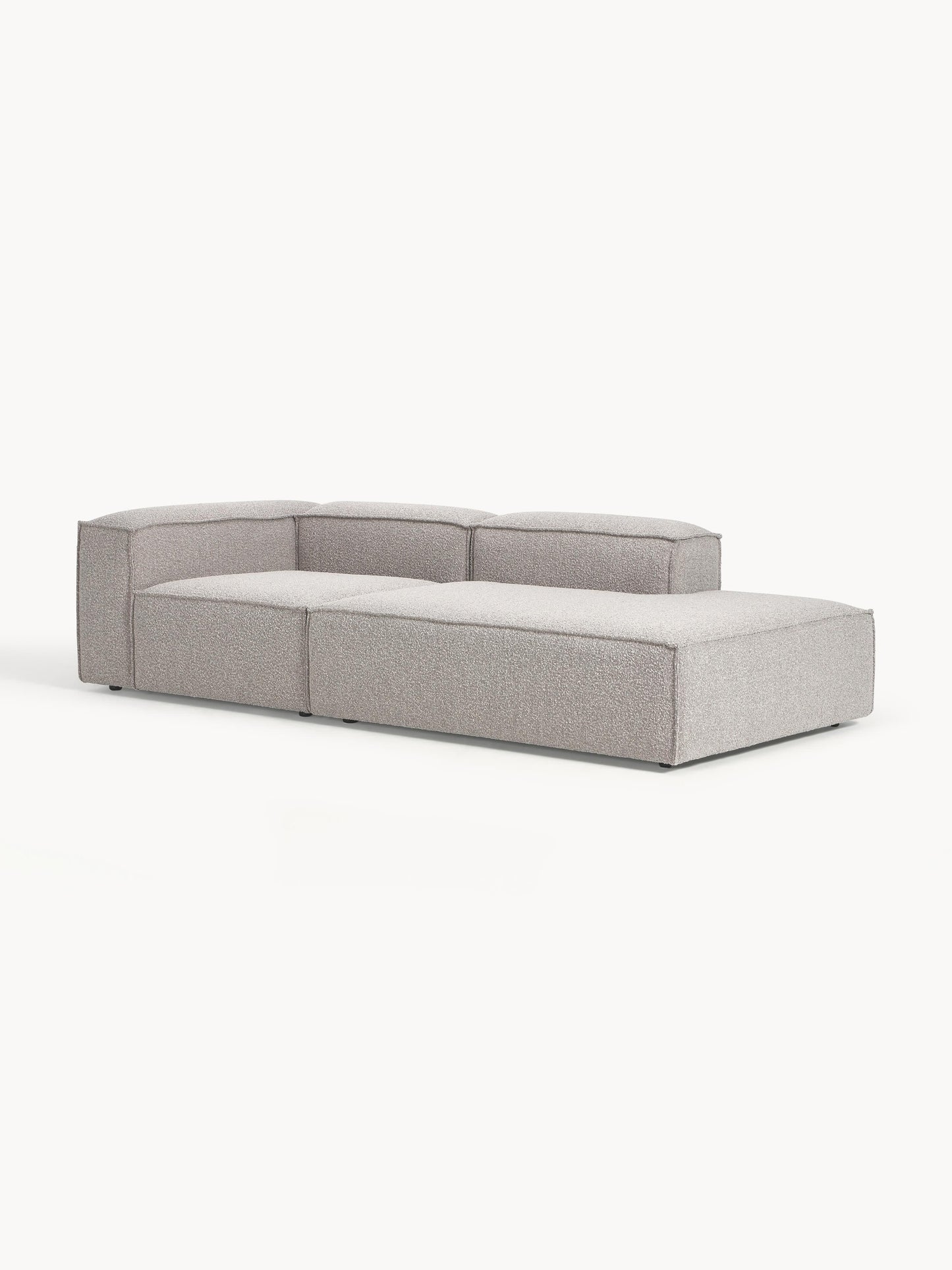 Lenvarro Bouclé Modular Ottoman