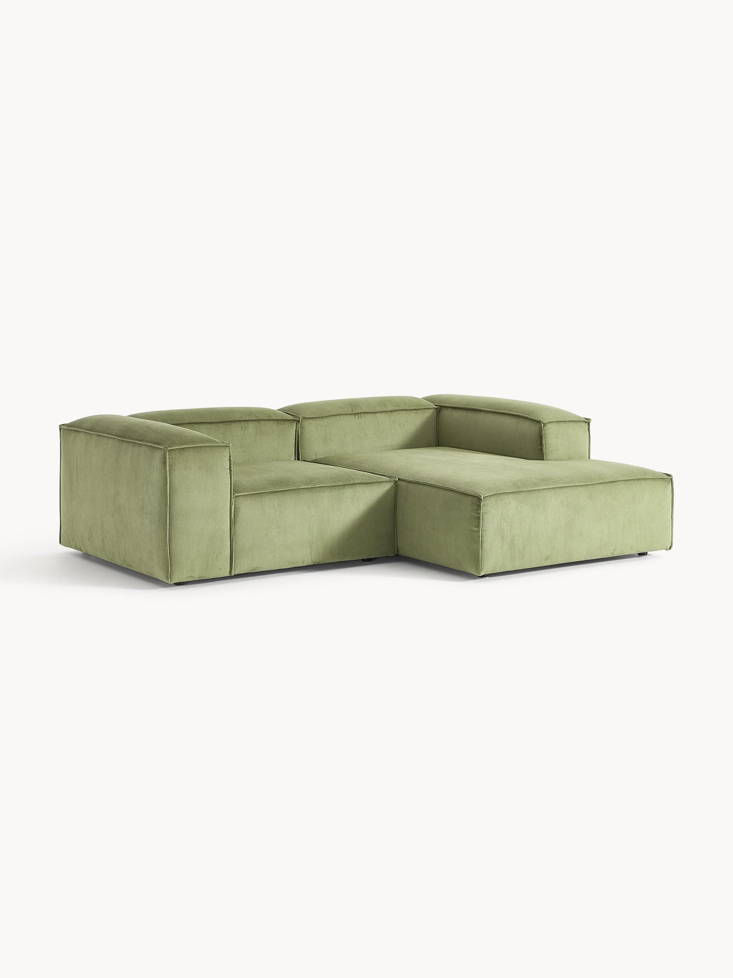 Lenvarro Modular Corduroy Corner Sofa (2-Seater)