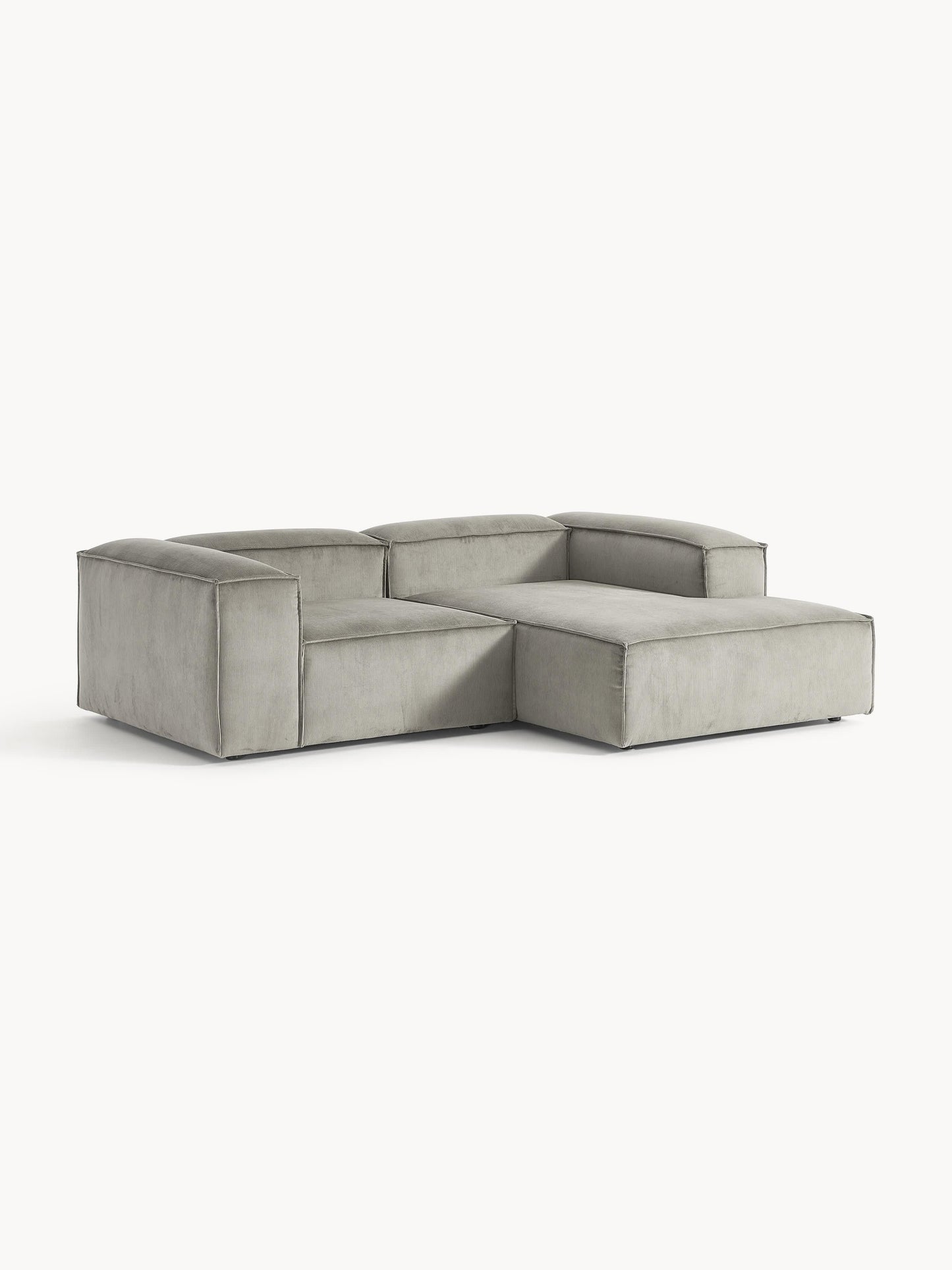 Lenvarro Modular Corduroy Corner Sofa (2-Seater)