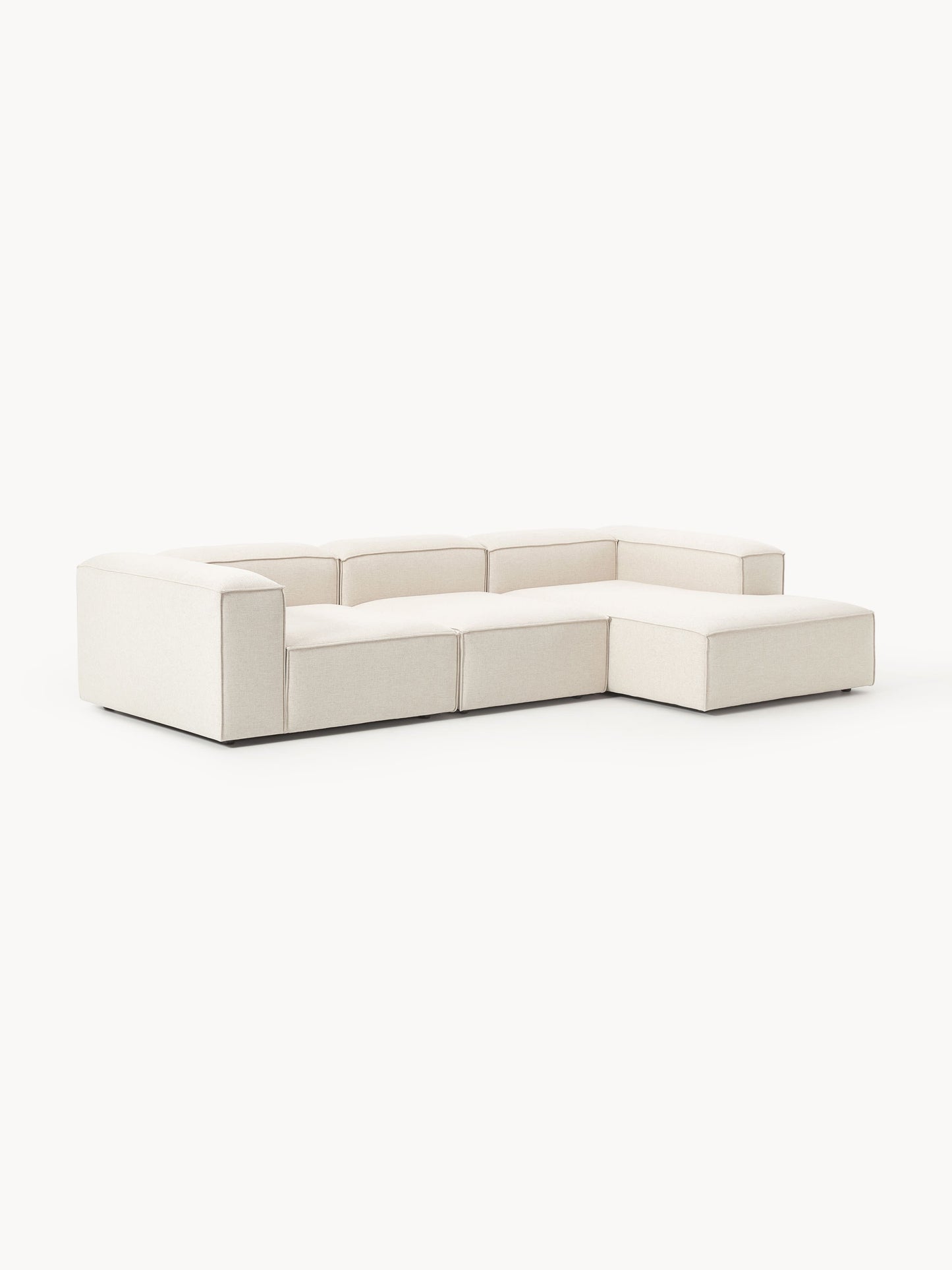 Lenvarro Modular Corner Sofa (4-Seater) in Linen Blend