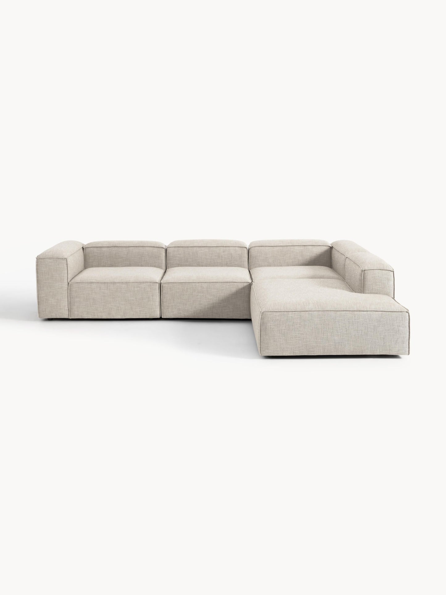 Lenvarro Modular XL Corner Sofa (4-Seater) in Linen Blend