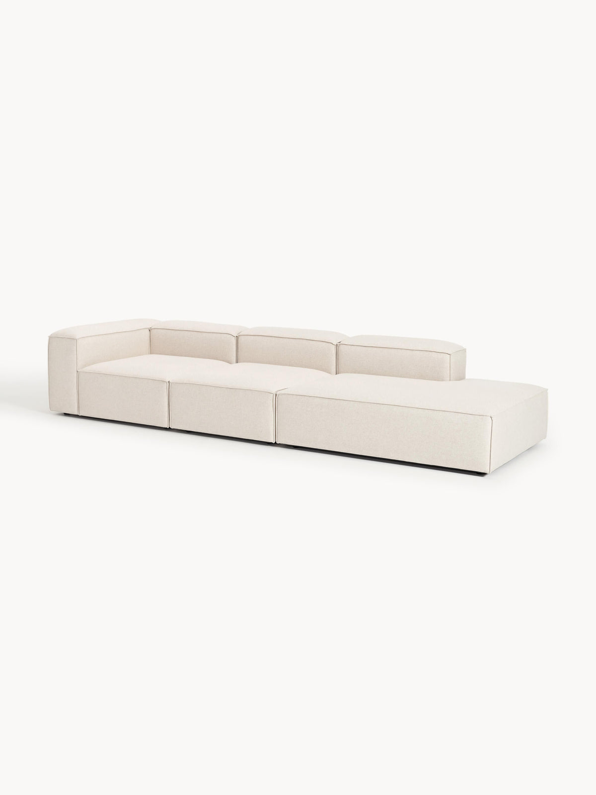 Lenvarro Modular XL Linen Blend Ottoman