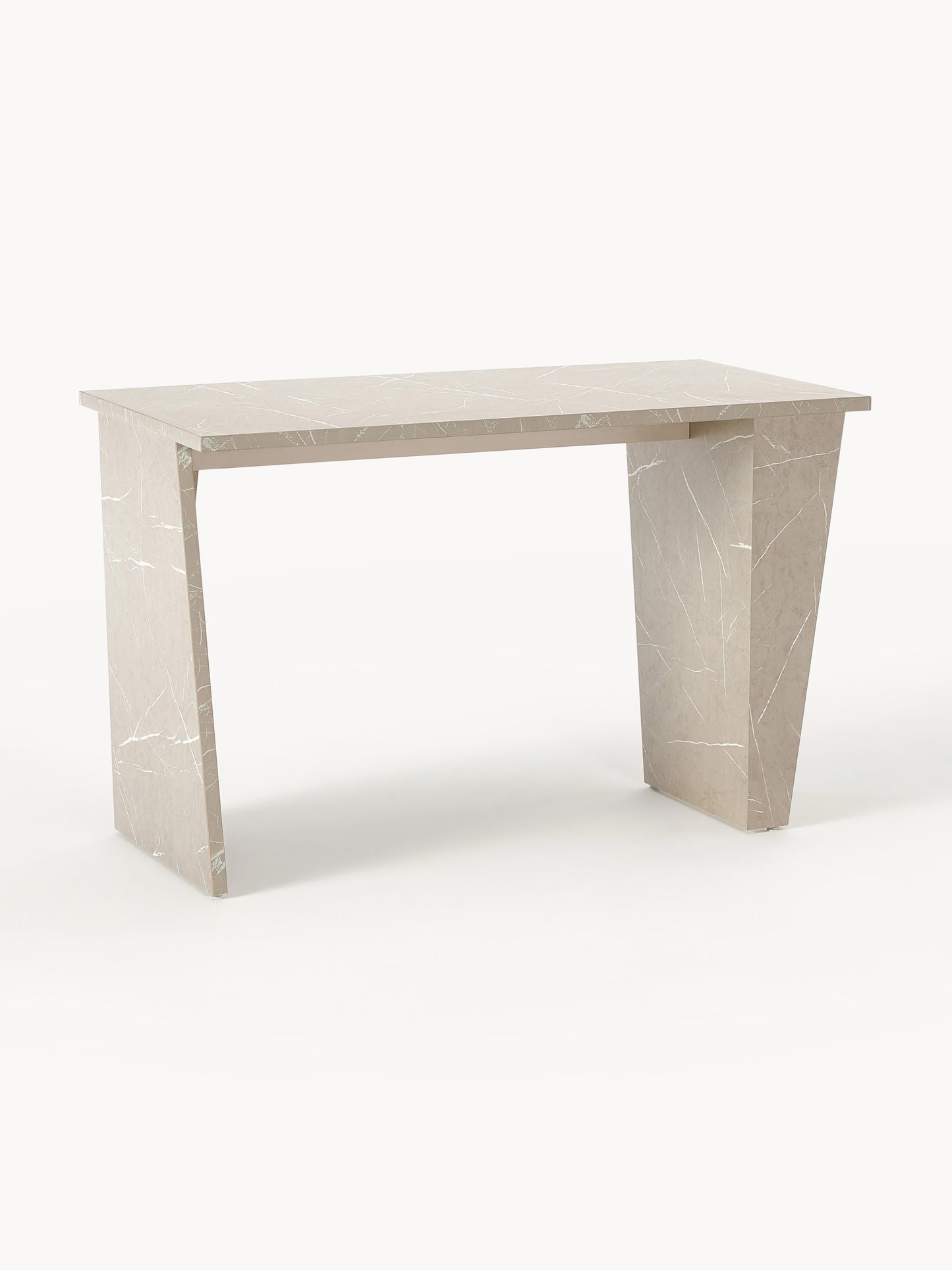 Liamberto Desk, Travertine Look
