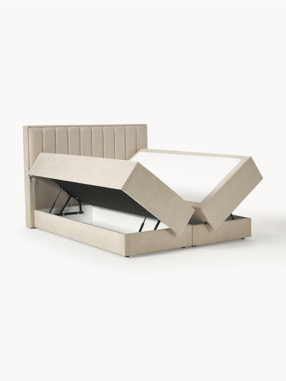 Livorena Box Spring Storage Bed
