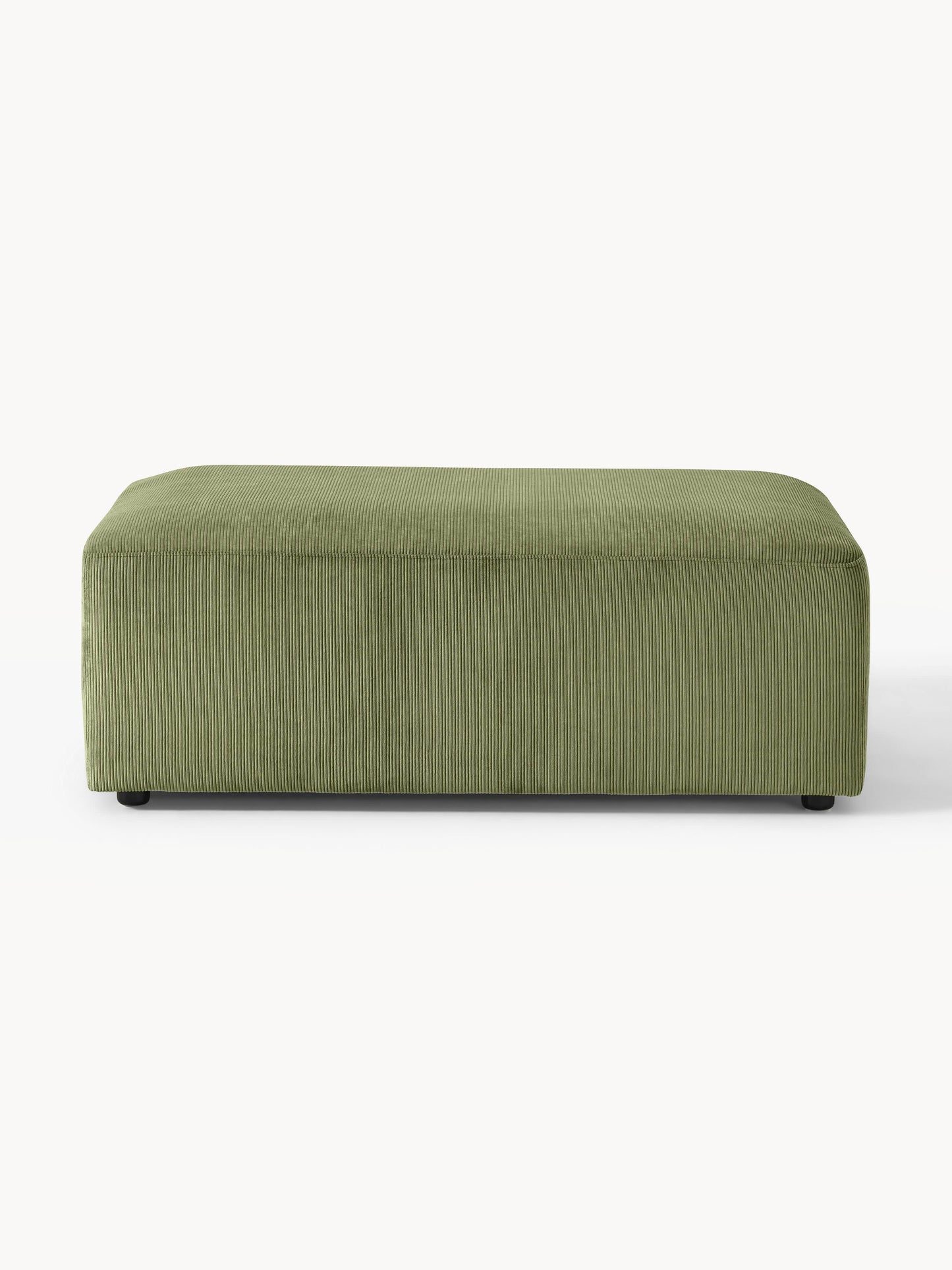 Melzara XL Corduroy Ottoman, W 116 x D 72 cm