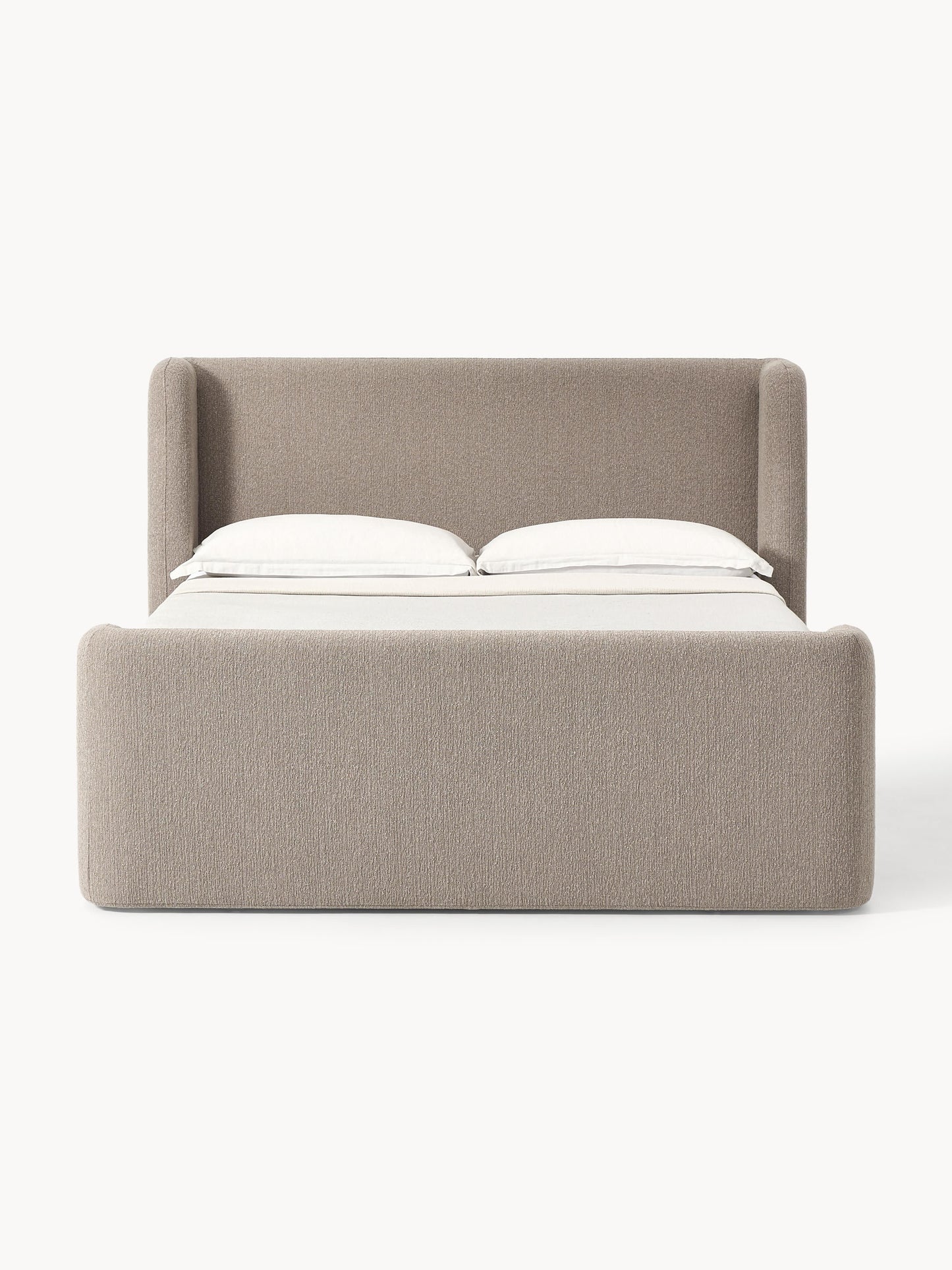 Perlisto Box Spring Bed in Bouclé