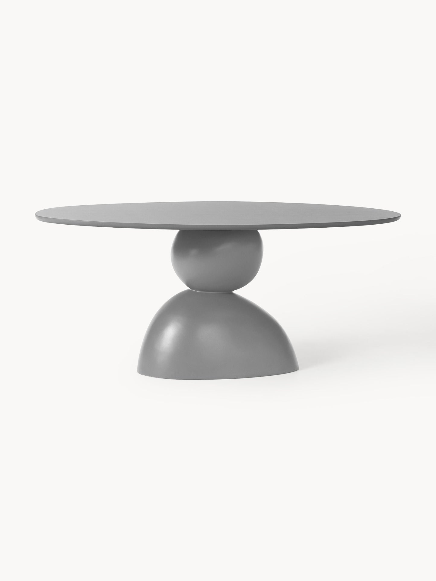Sahrindo Oval Dining Table with Organic Design, 180 x 90 cm