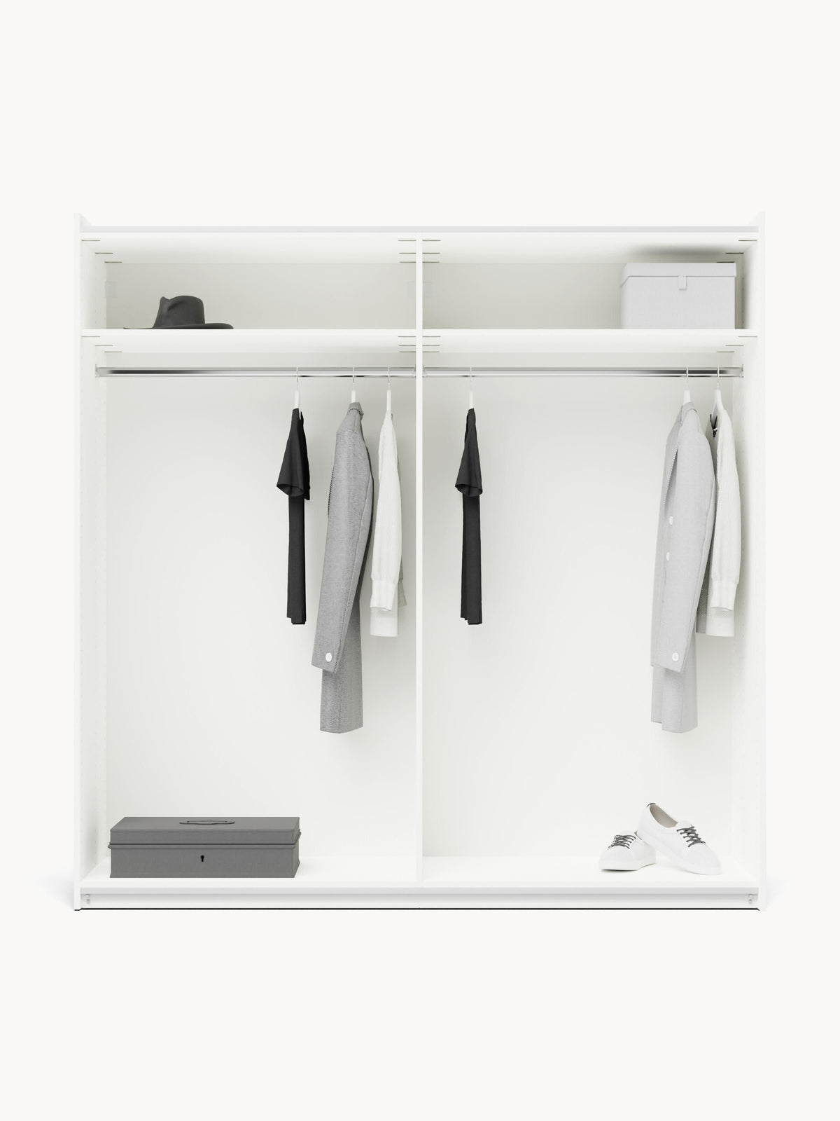 Simavoro Modular Sliding-Door Wardrobe, 200 cm Wide, in Various Sizes