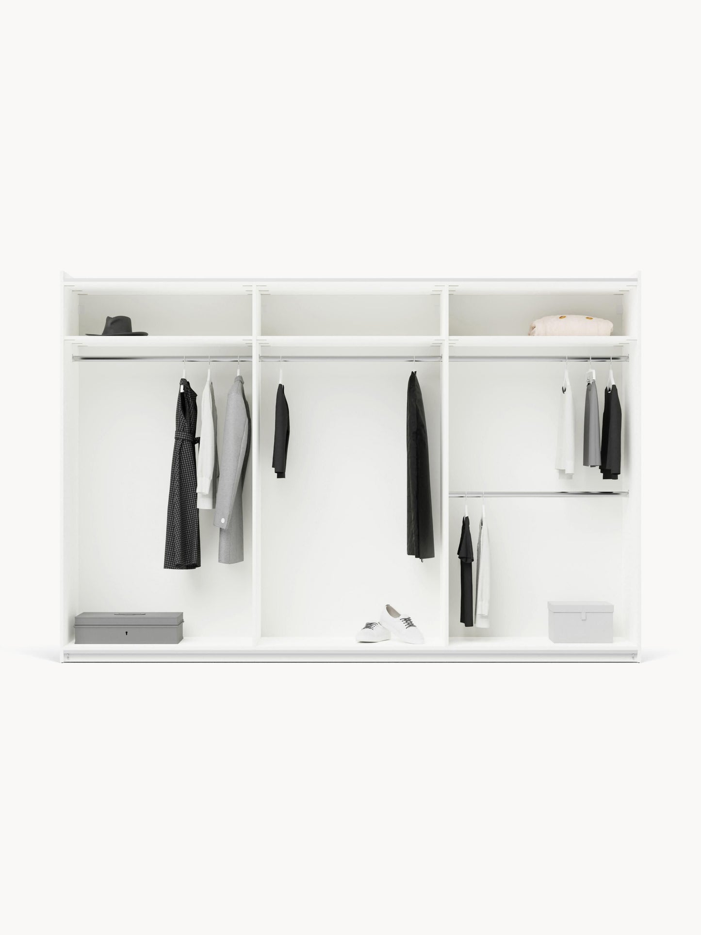 Simavoro Modular Sliding-Door Wardrobe, 300 cm Wide, in Various Sizes