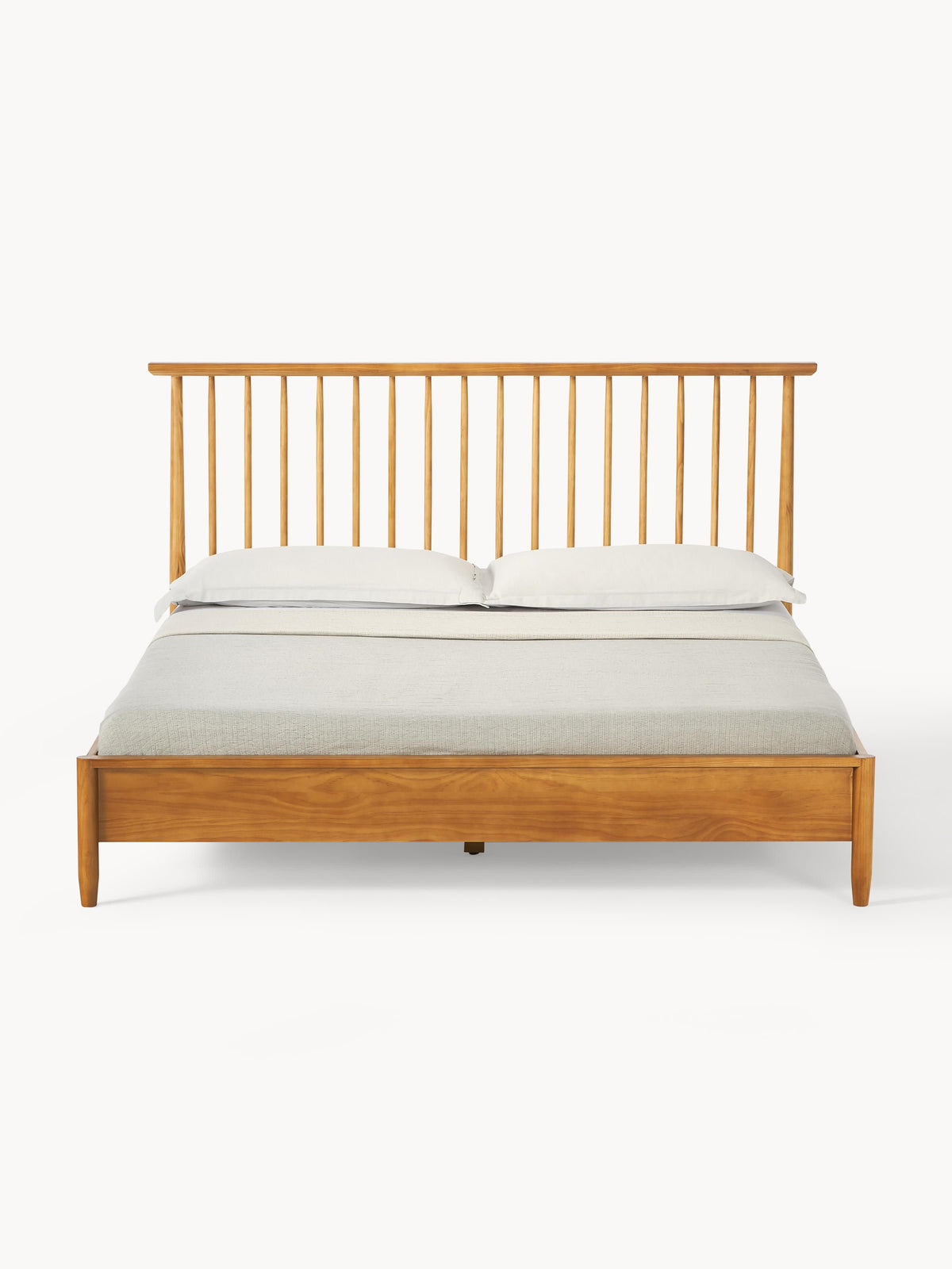 Winsarel Wooden Bed with Pine Headboard