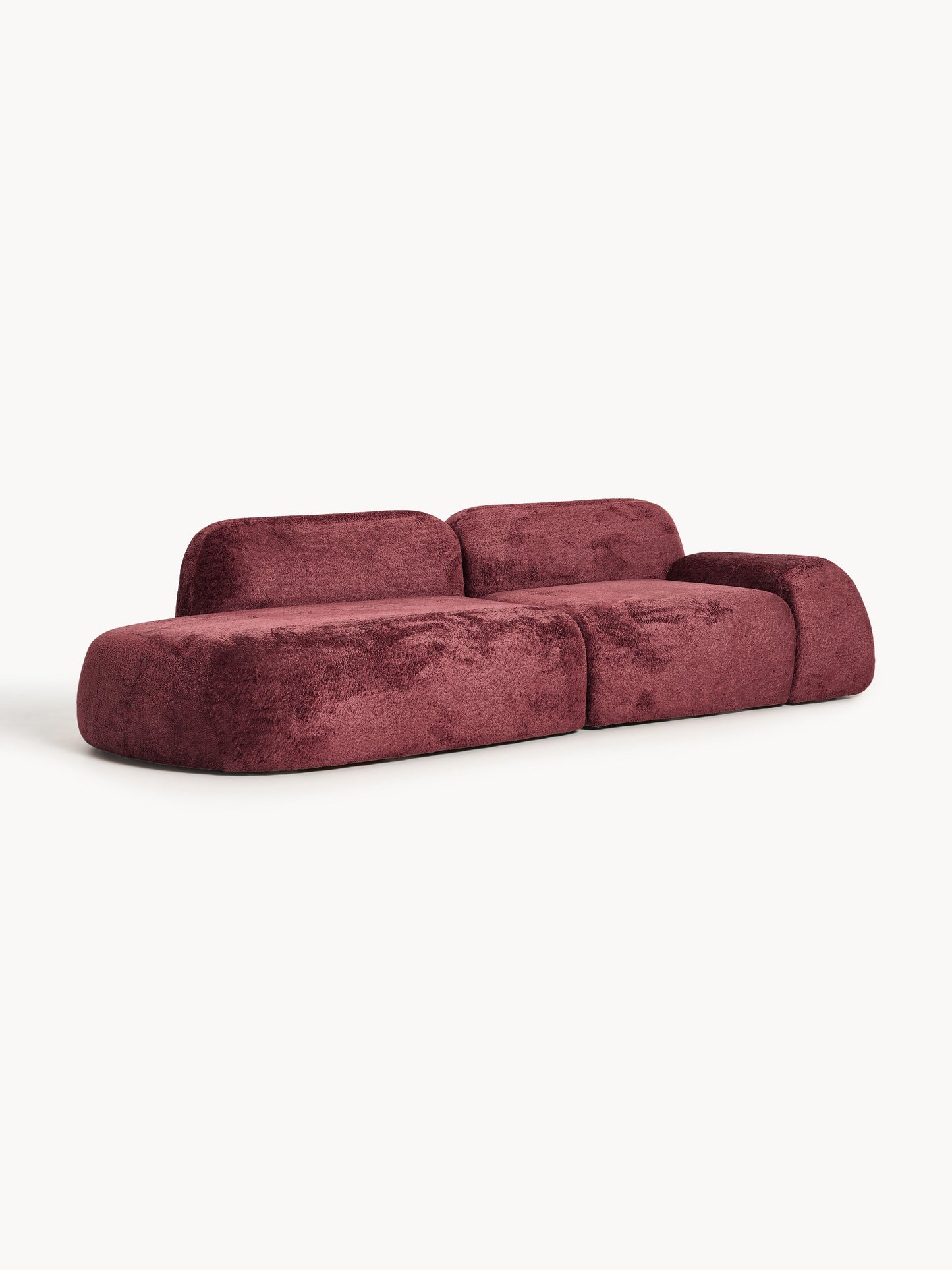 Wolmestra Modular Teddy Bouclé Chaise (3-Seater)