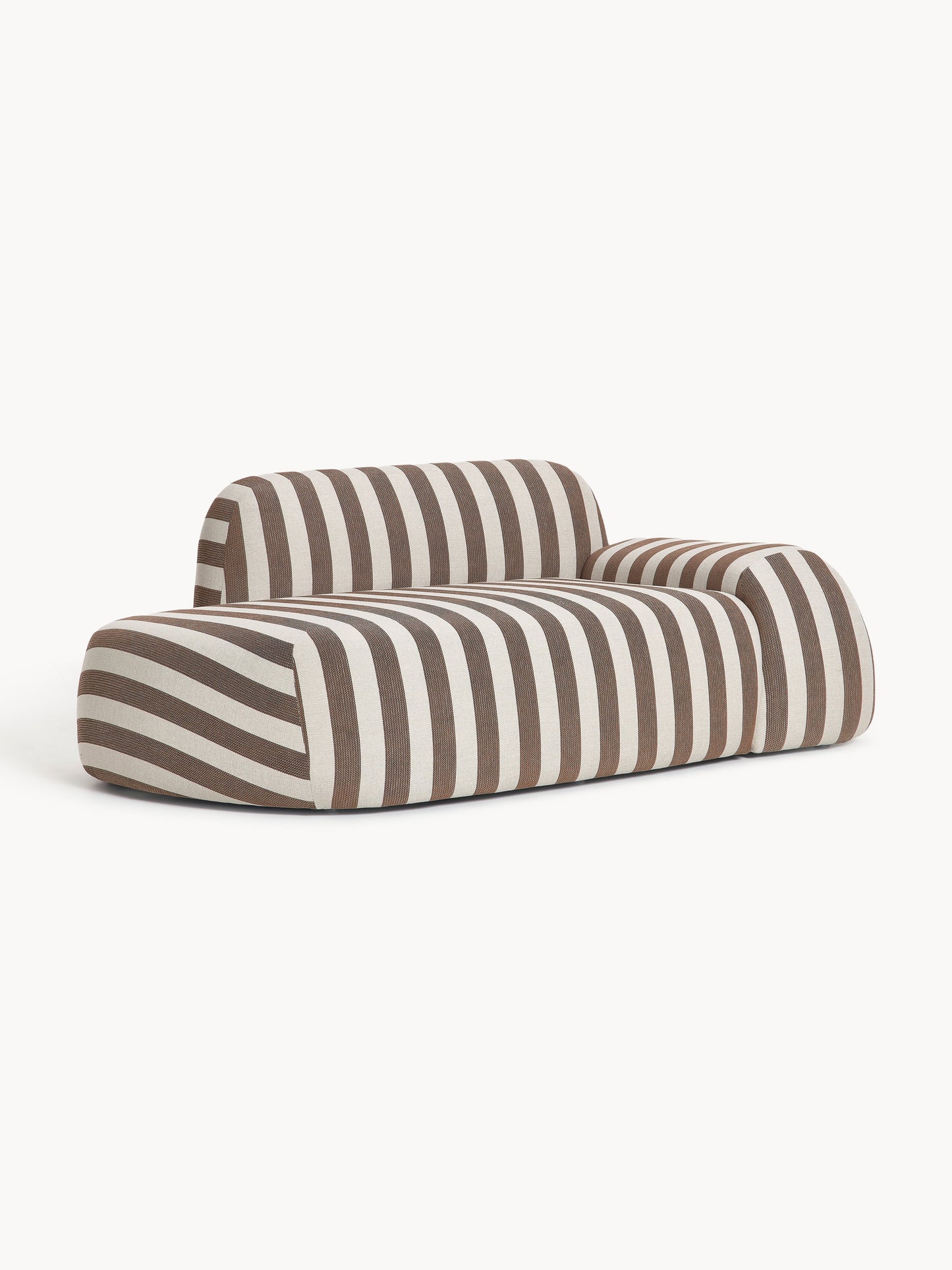 Wolmestra Striped Sofa (2-Seater) with Chaise Longue