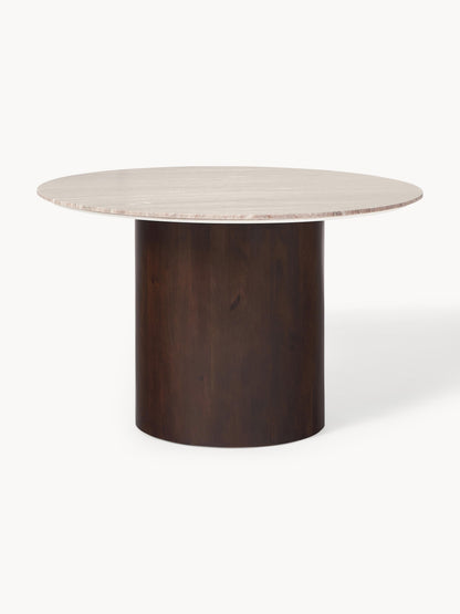 Abrisella Round Dining Table in Marble, Ø 120 cm