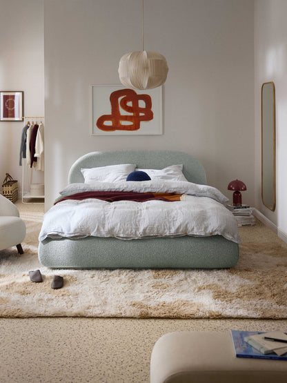 Albezzo Bouclé Upholstered Bed