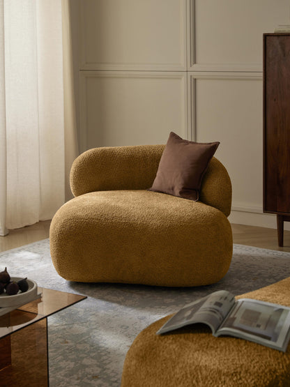 Albezzo Teddy Bouclé Lounge Chair