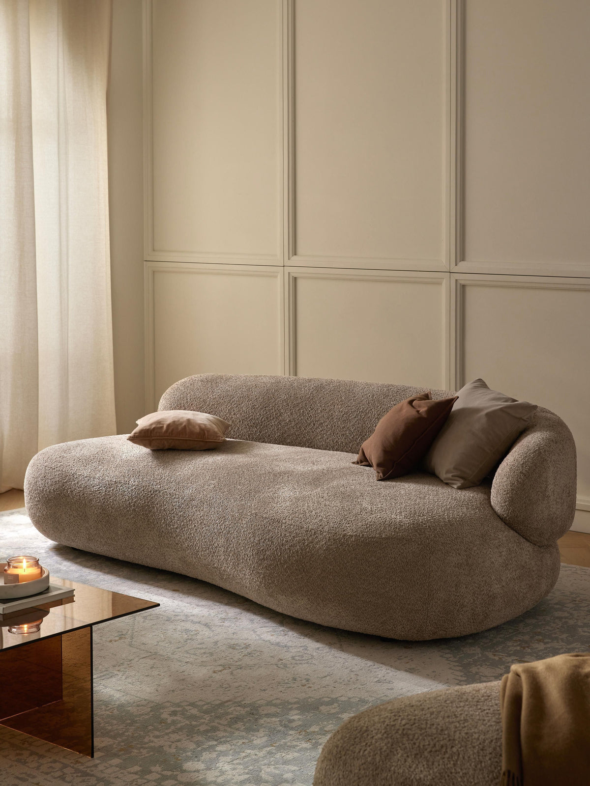 Albezzo Teddy Bouclé Sofa (3-Seater)