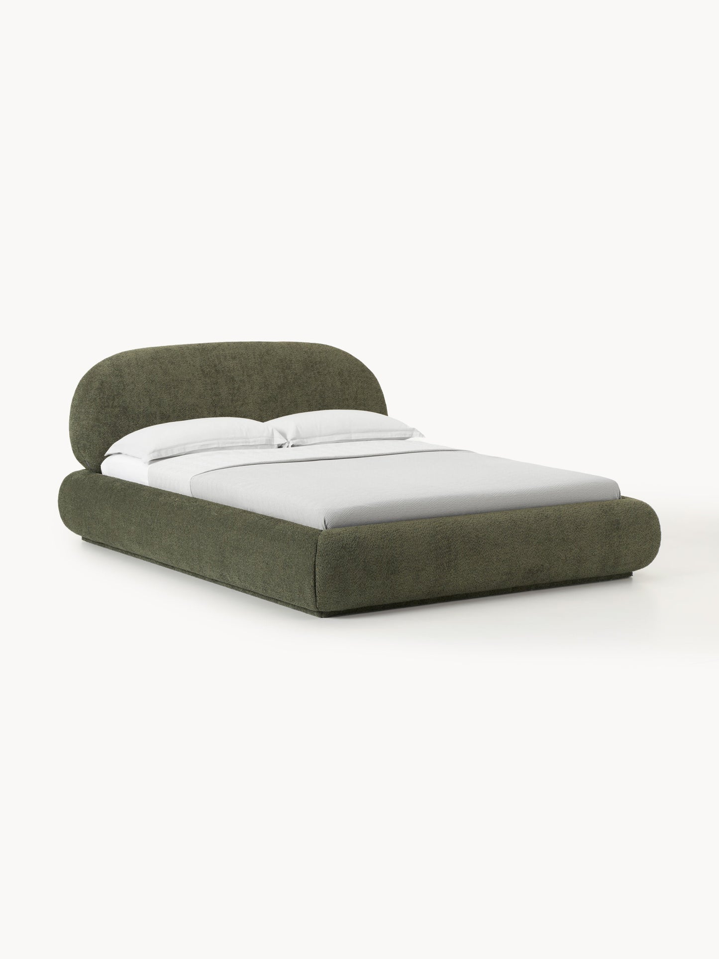 Albezzo Teddy Bouclé Upholstered Bed