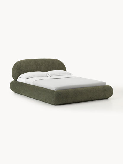 Albezzo Teddy Bouclé Upholstered Bed