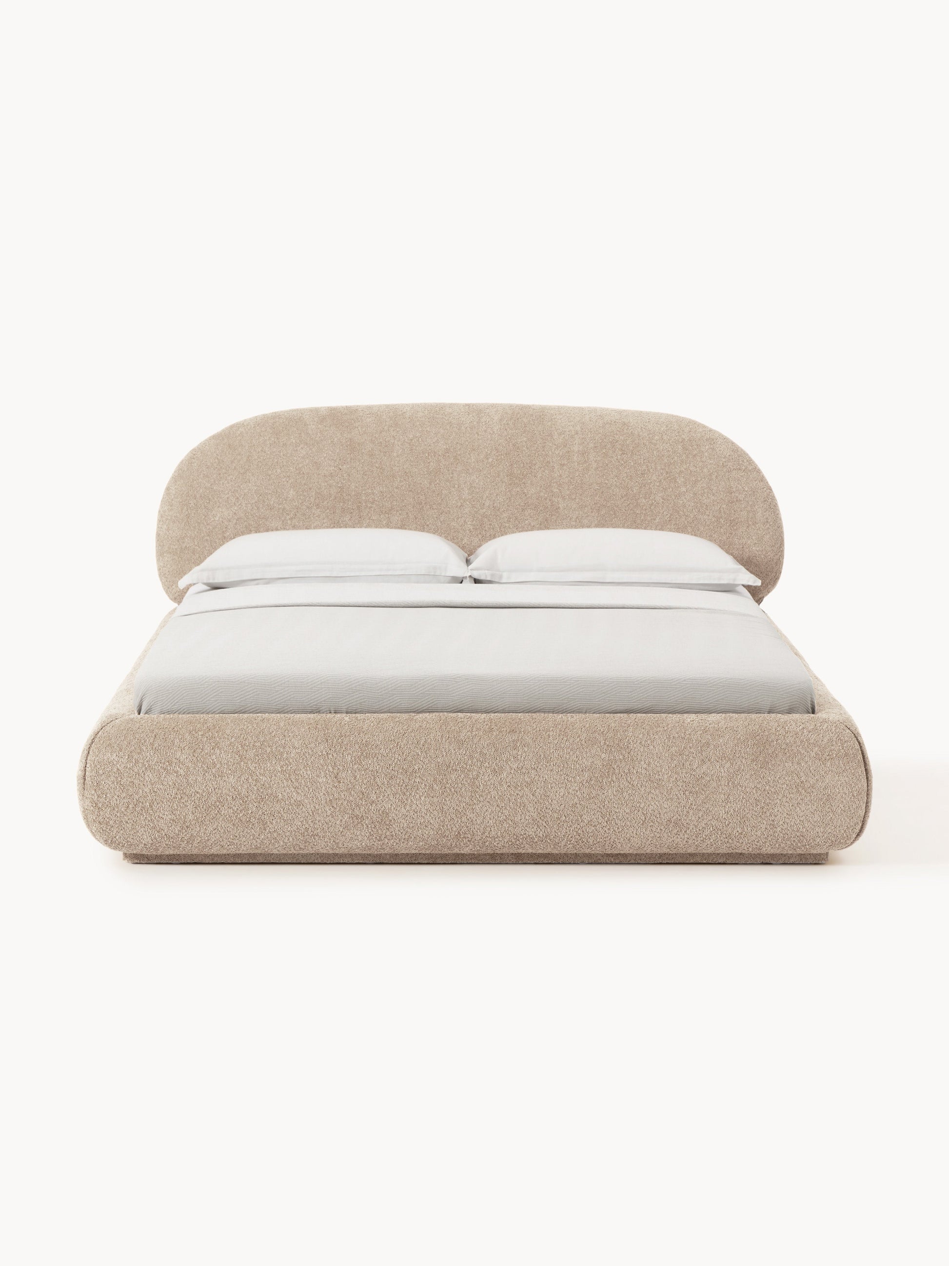 Albezzo Teddy Bouclé Upholstered Bed
