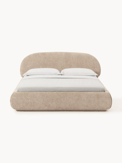 Albezzo Teddy Bouclé Upholstered Bed