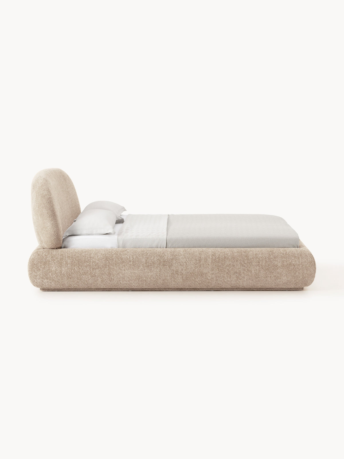 Albezzo Teddy Bouclé Upholstered Bed