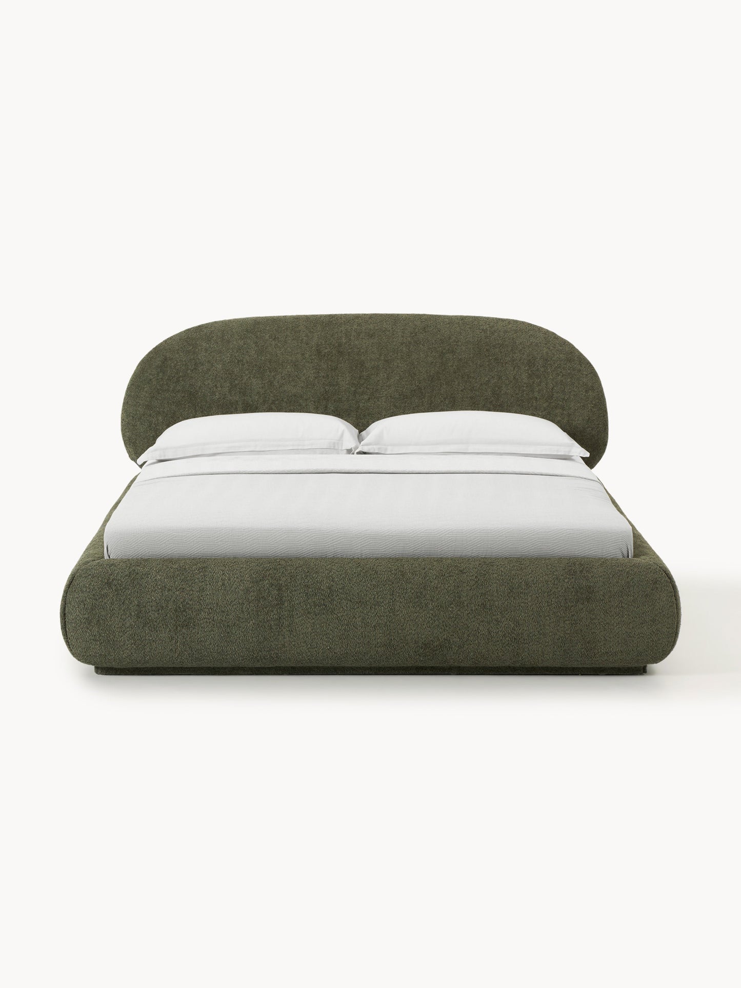 Albezzo Teddy Bouclé Upholstered Bed
