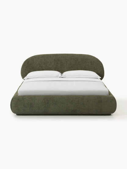 Albezzo Teddy Bouclé Upholstered Bed