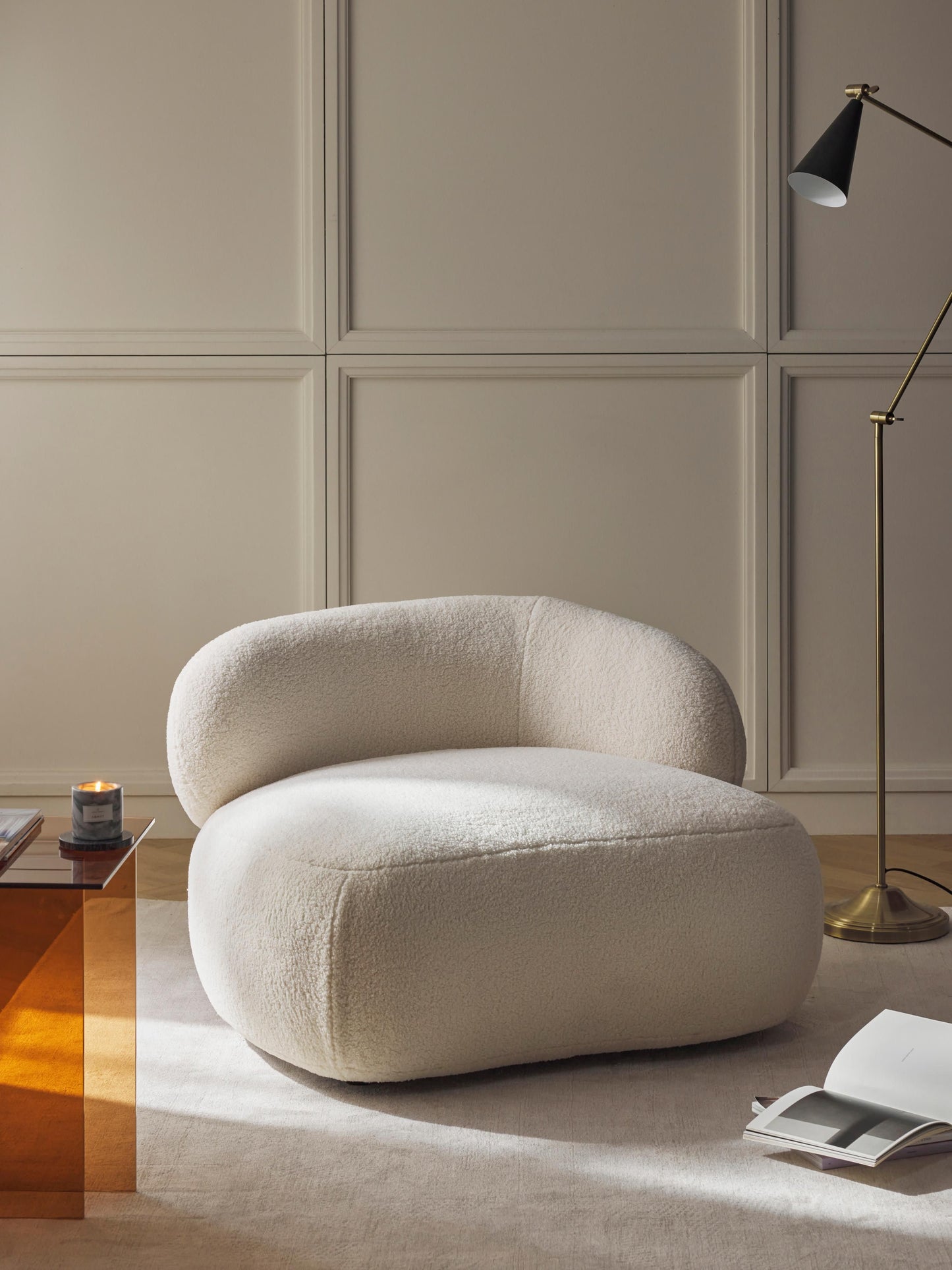 Albezzo Teddy Fur Lounge Chair
