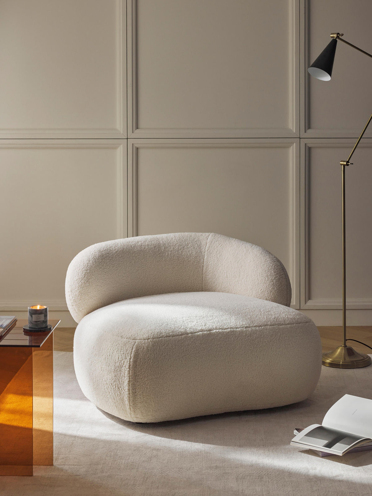 Albezzo Teddy Fur Lounge Chair