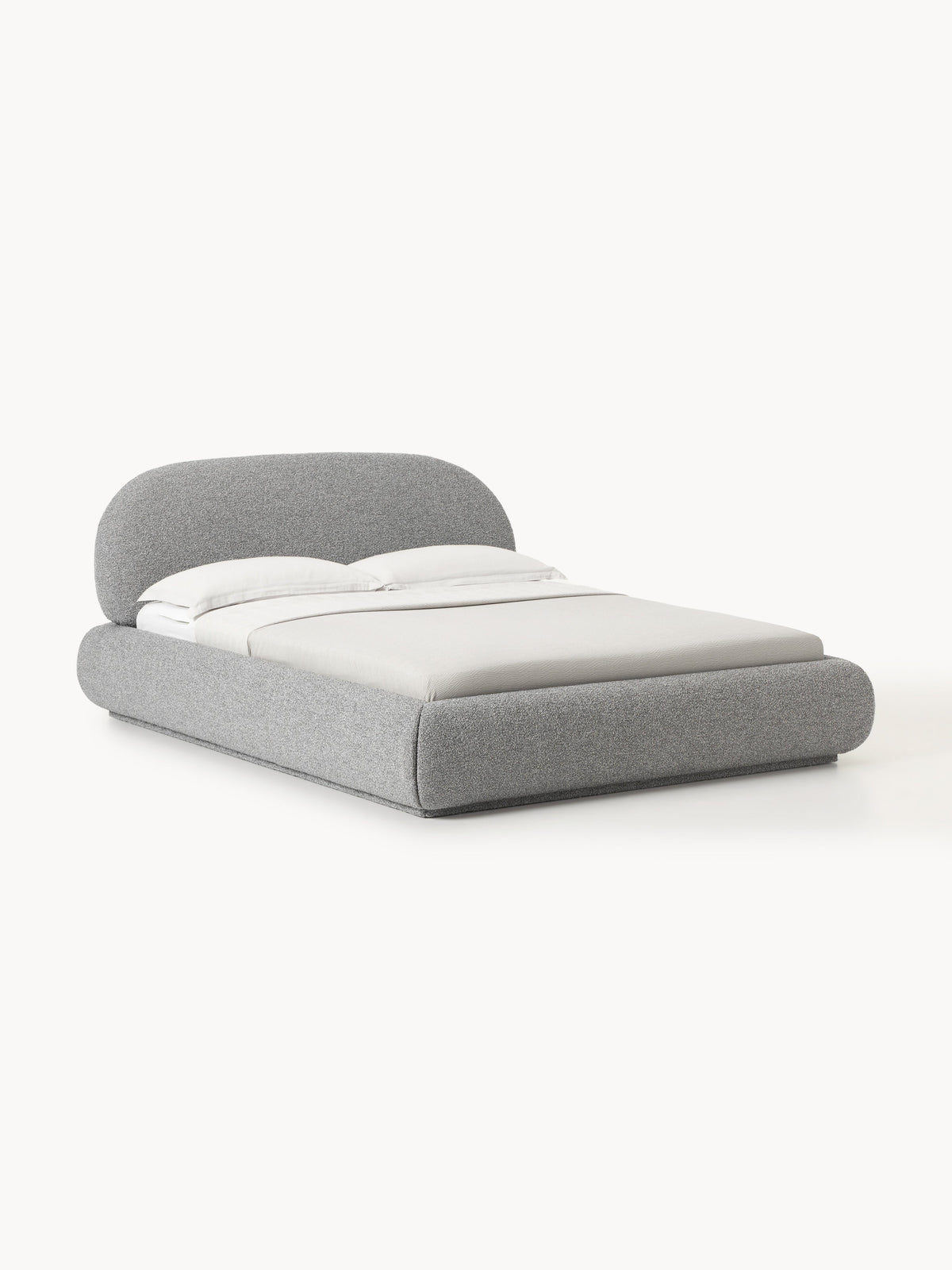 Albezzo Upholstered Storage Bed in Bouclé