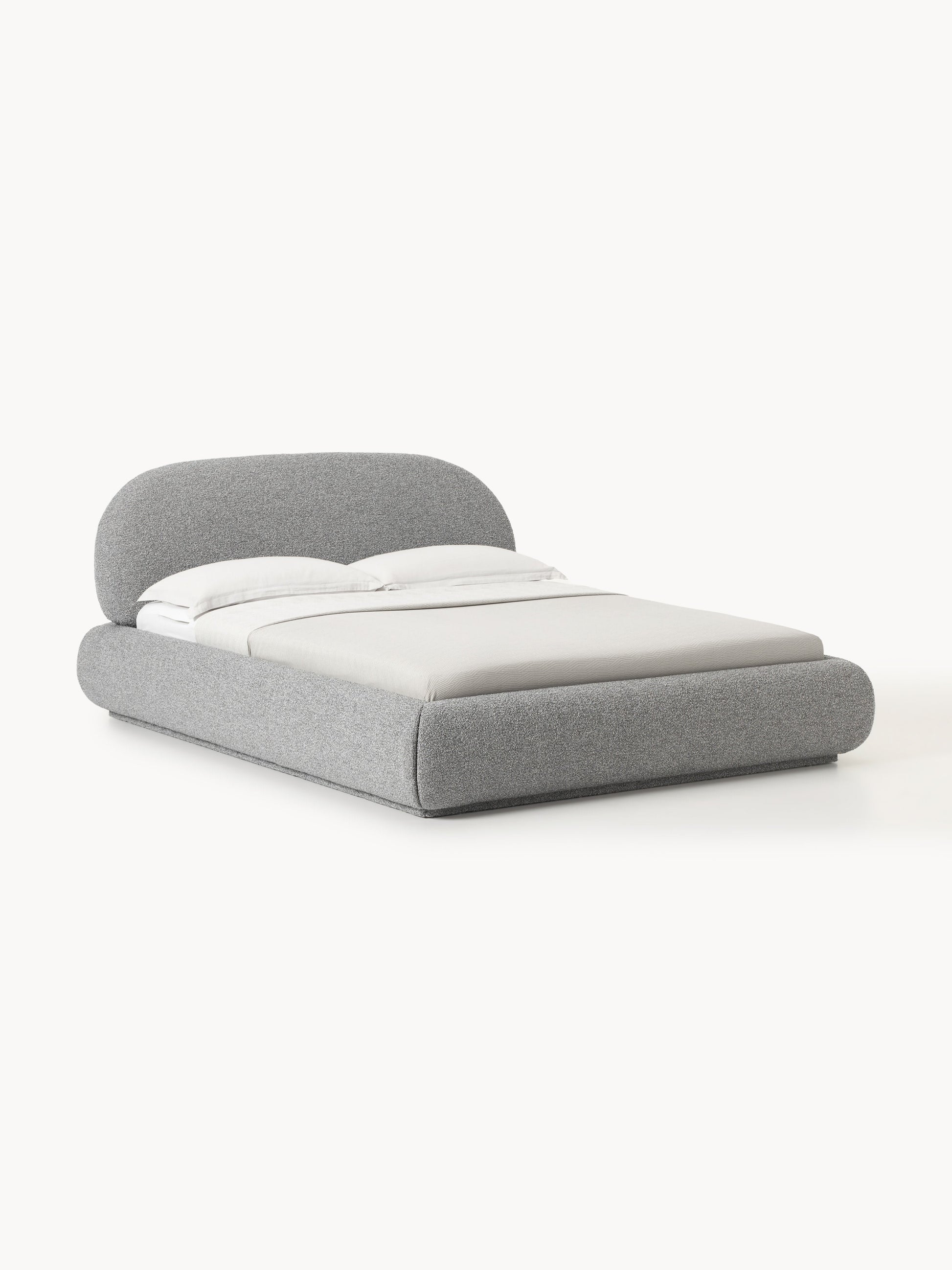 Albezzo Upholstered Storage Bed in Bouclé