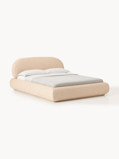 Albezzo Upholstered Storage Bed in Bouclé