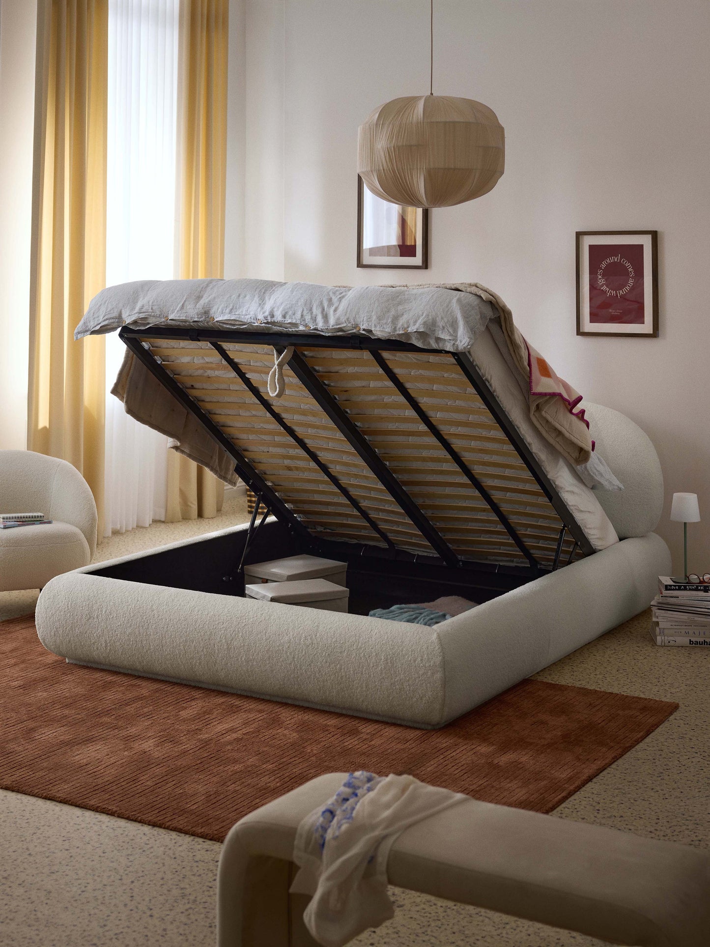 Albezzo Upholstered Teddy Bed with Storage
