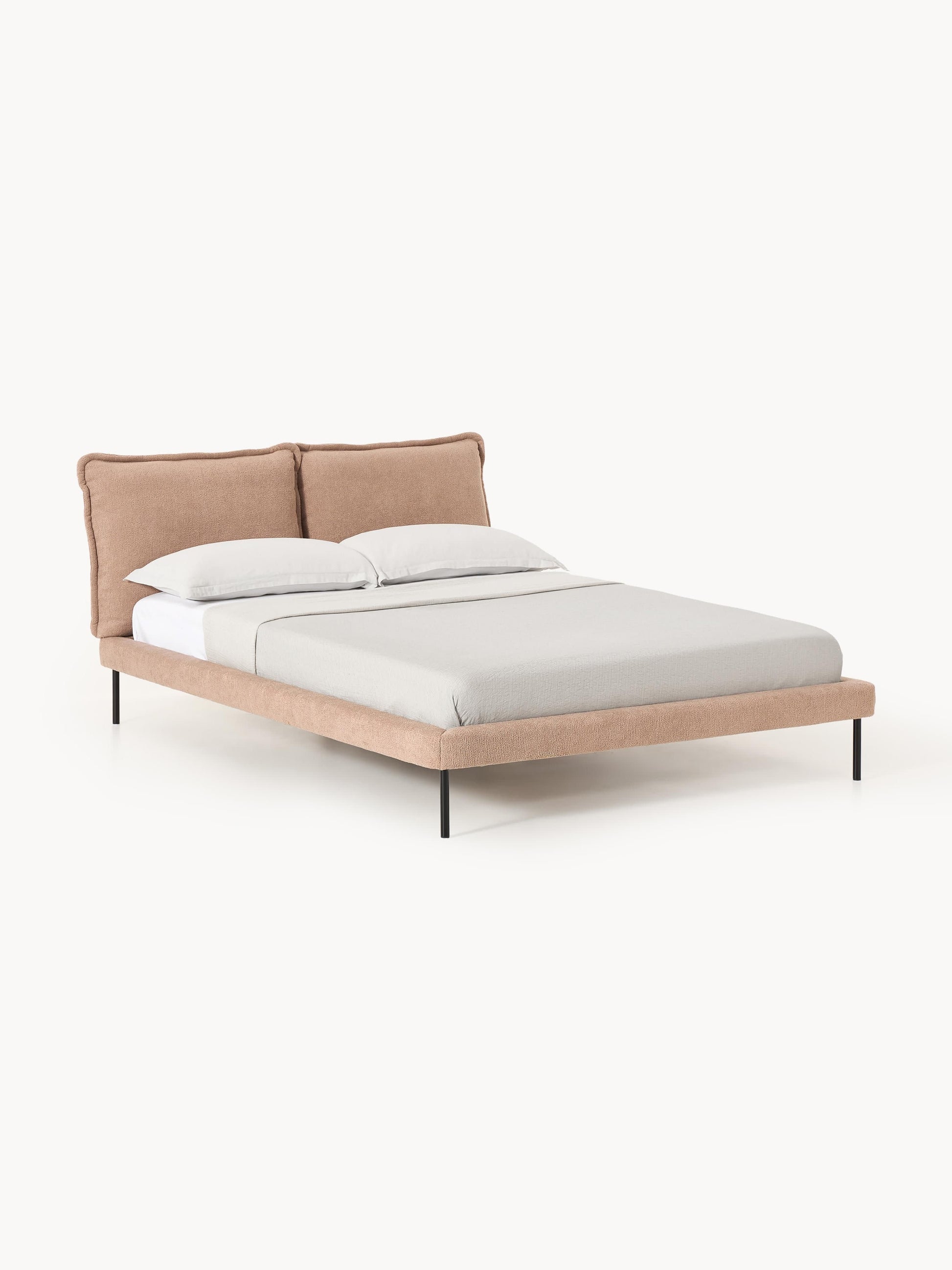 Amelcora Teddy Bouclé Upholstered Bed