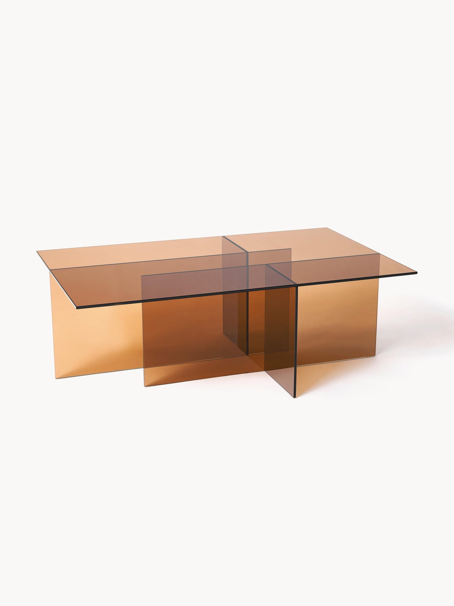 Anoubera Glass Coffee Table, W 102 cm