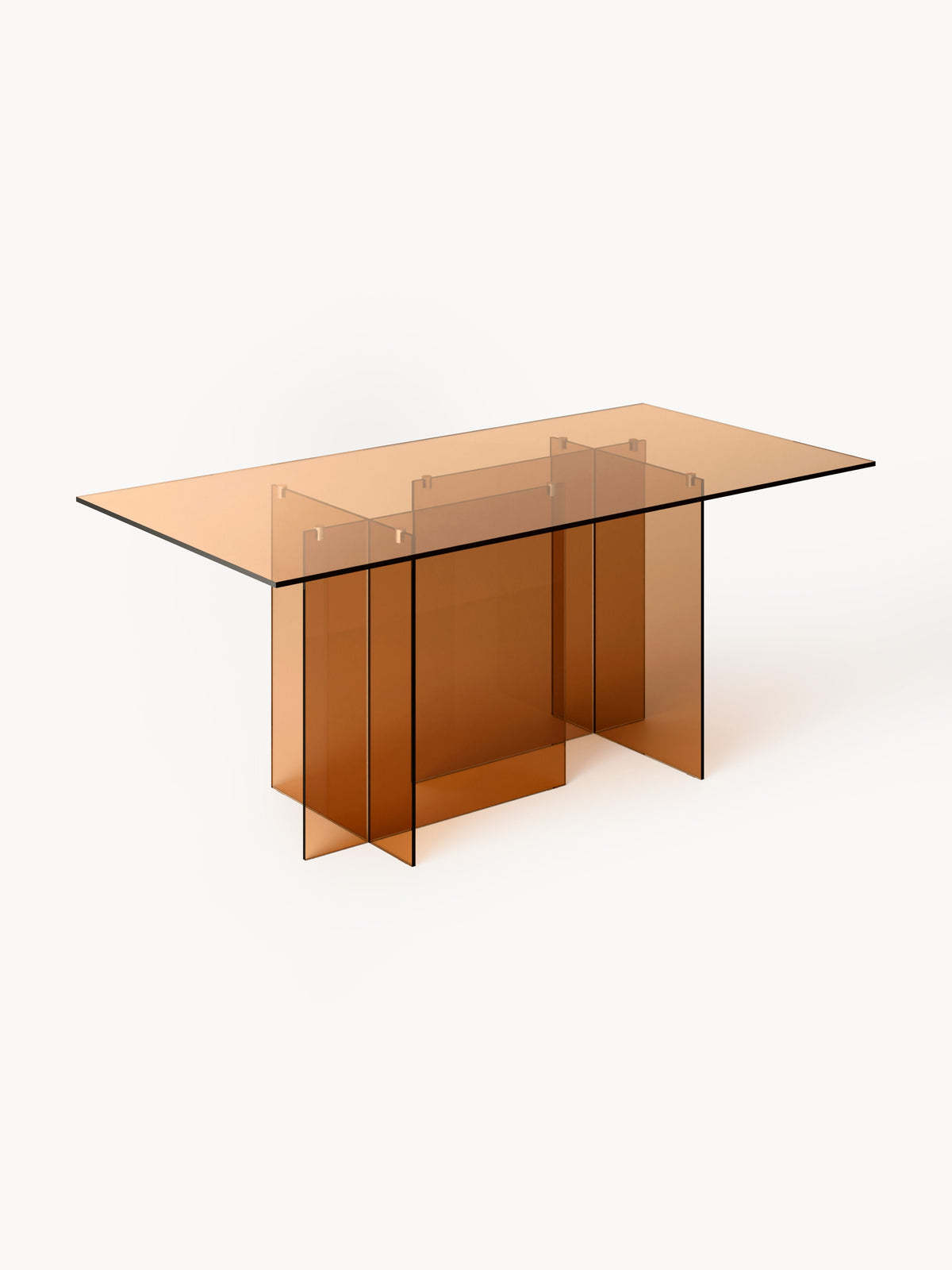 Anoubera Glass Dining Table, 180 x 90 cm