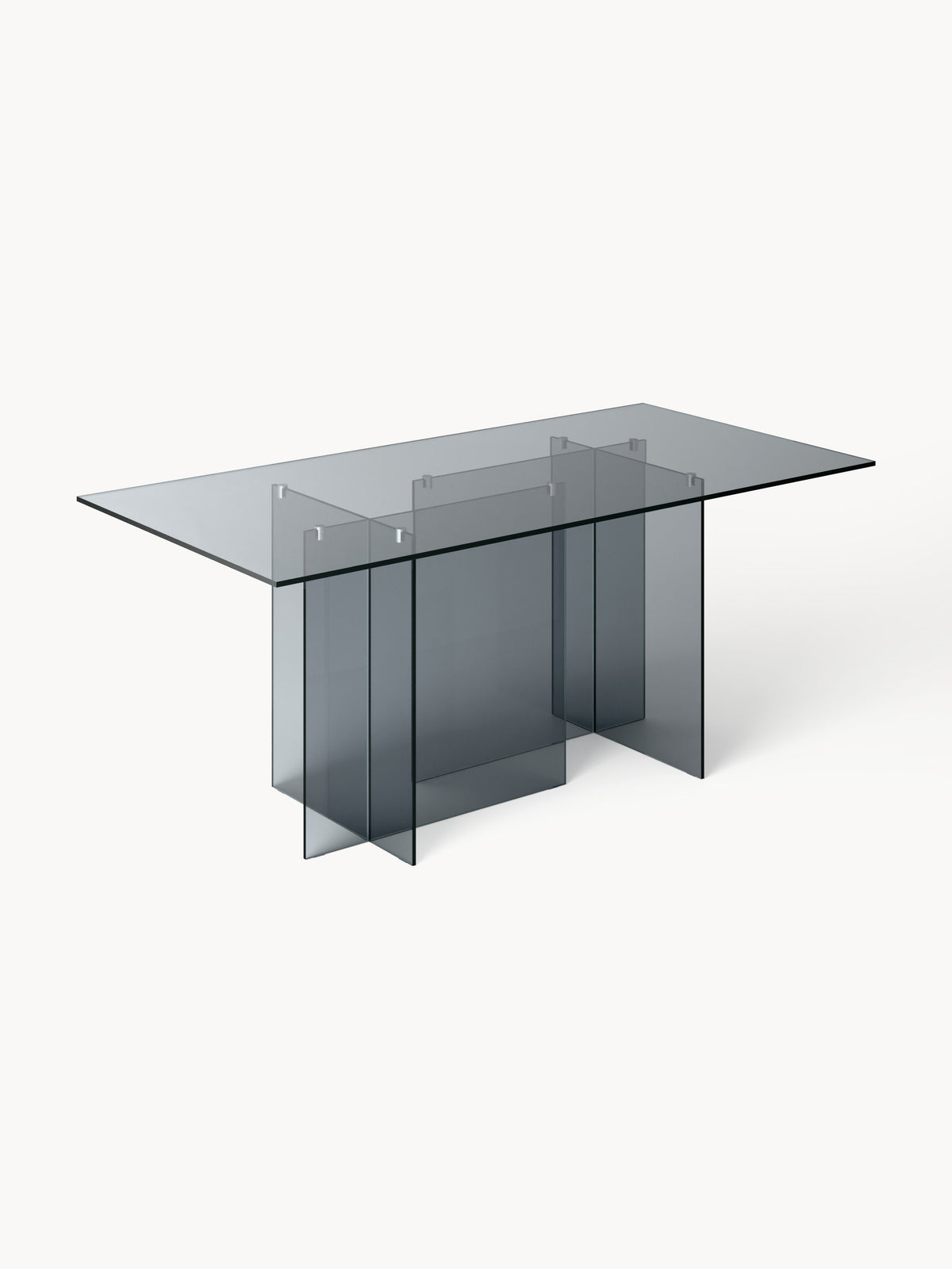 Anoubera Glass Dining Table, 180 x 90 cm