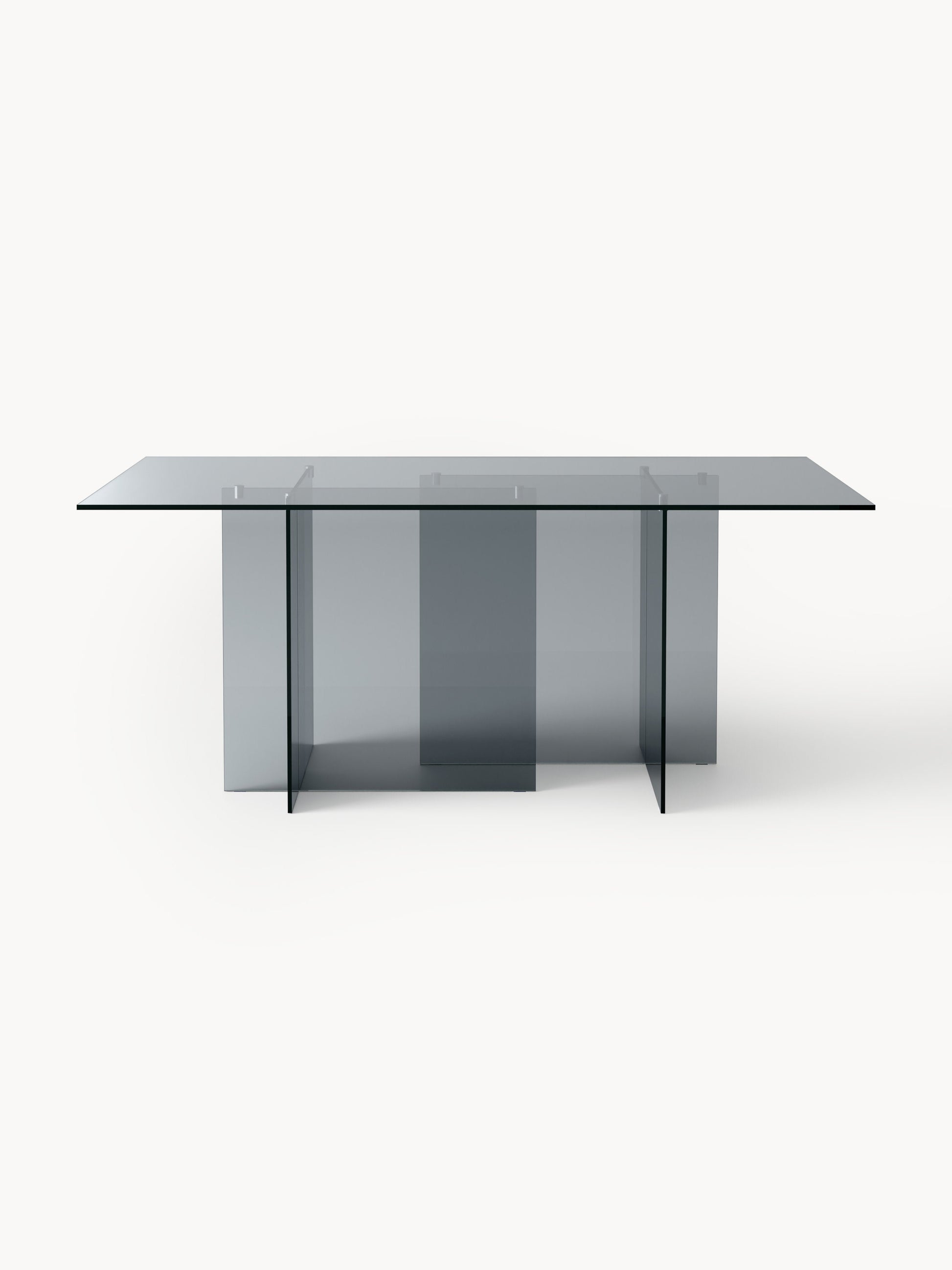 Anoubera Glass Dining Table, 180 x 90 cm