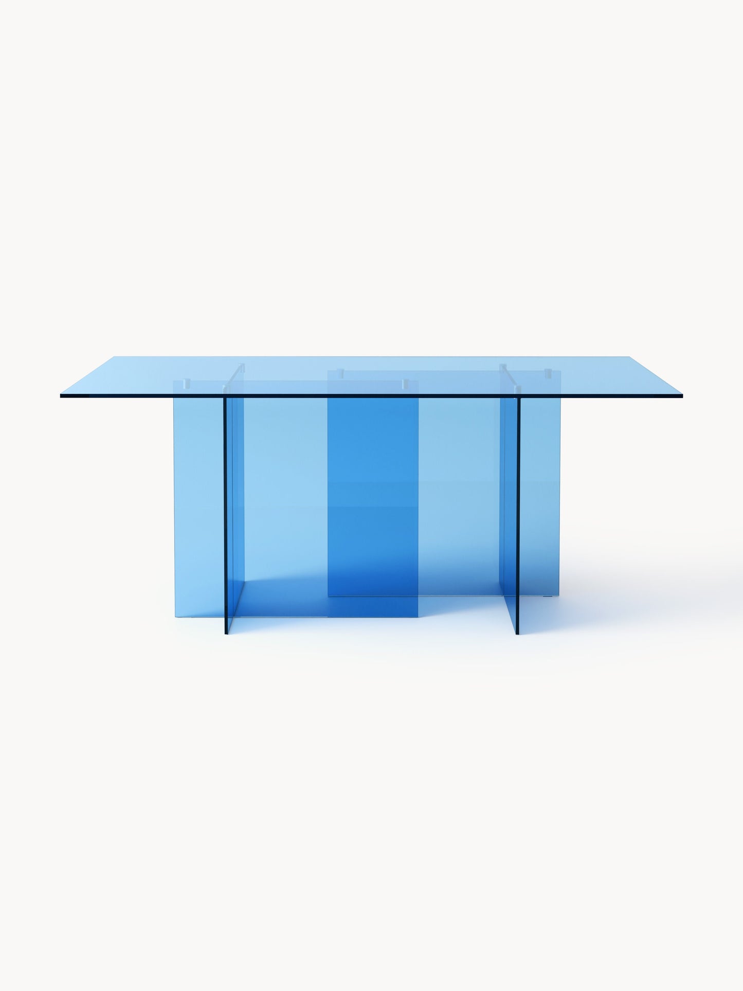 Anoubera Glass Dining Table, 180 x 90 cm