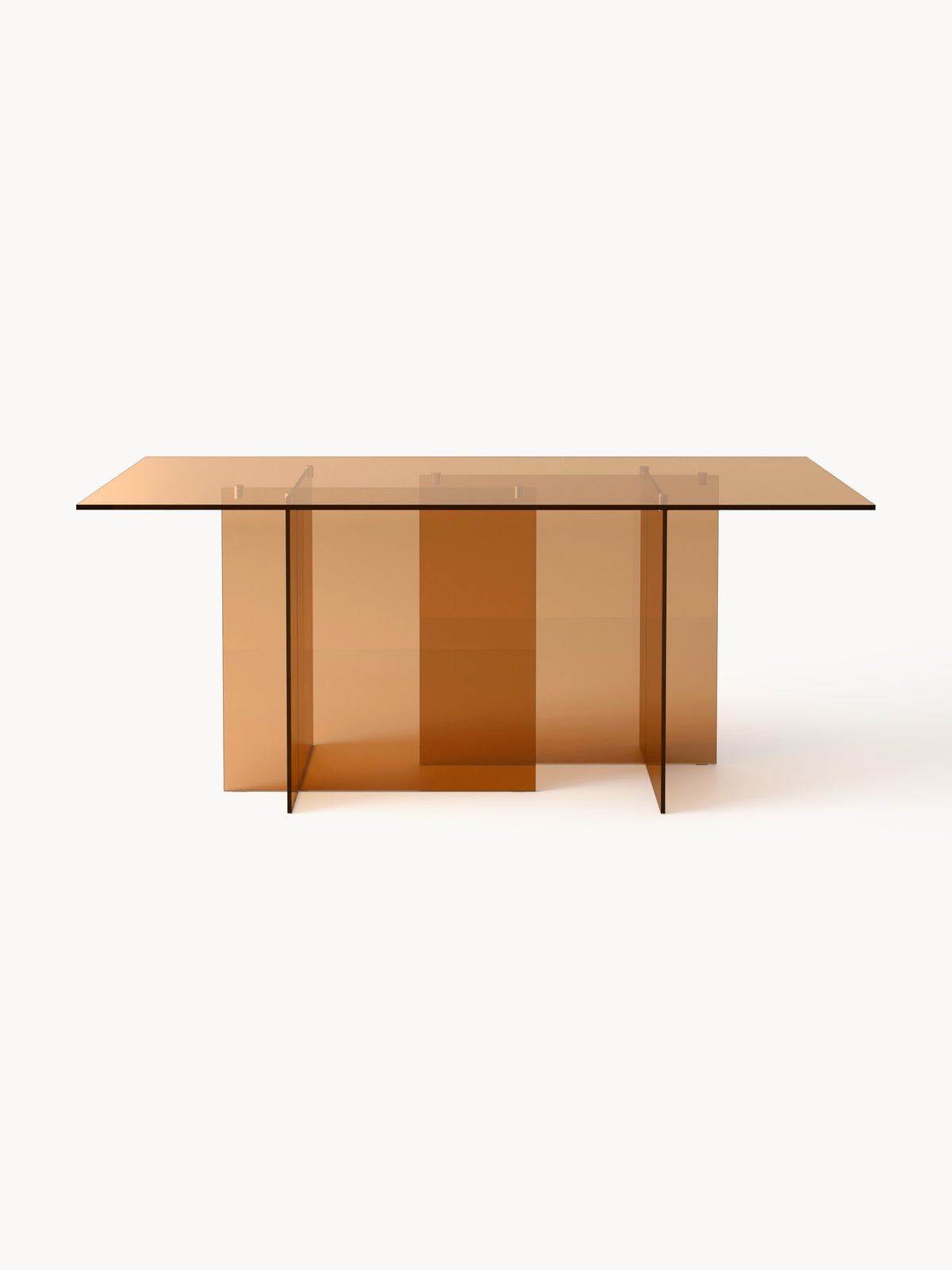 Anoubera Glass Dining Table, 180 x 90 cm