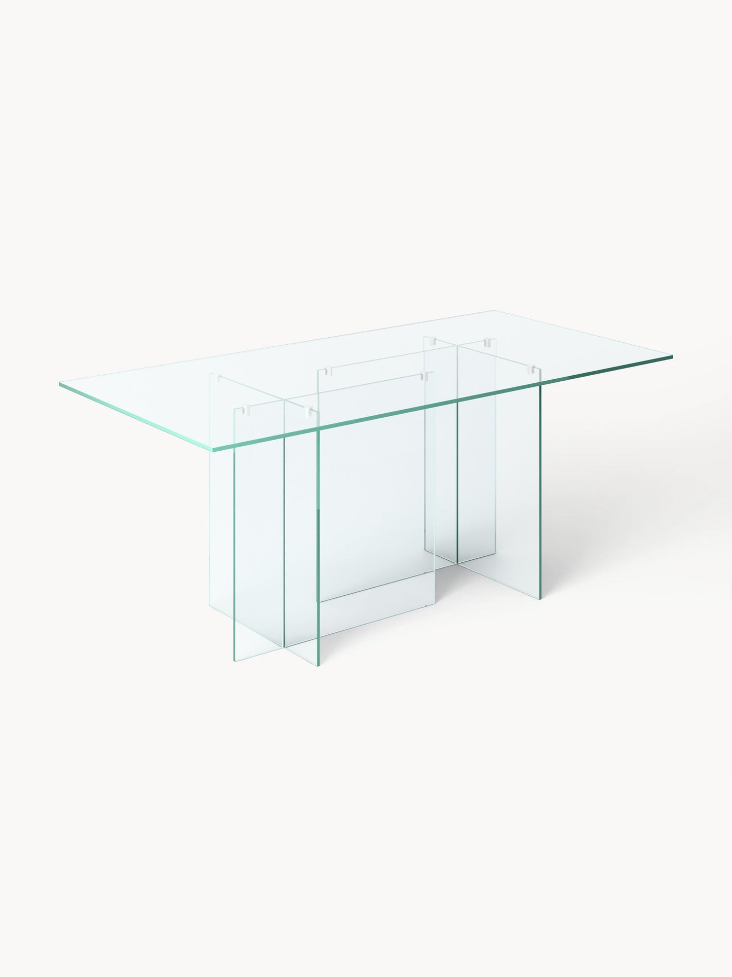 Anoubera Glass Dining Table, 180 x 90 cm