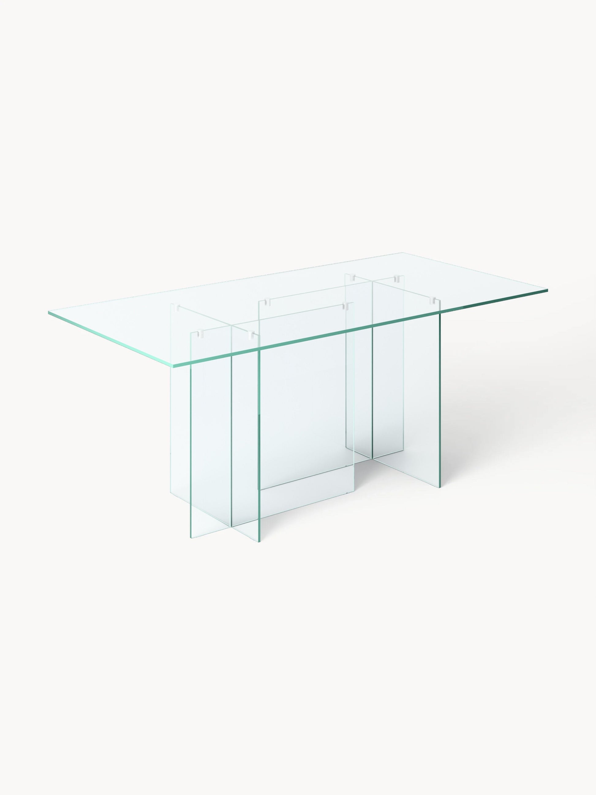 Anoubera Glass Dining Table, 180 x 90 cm