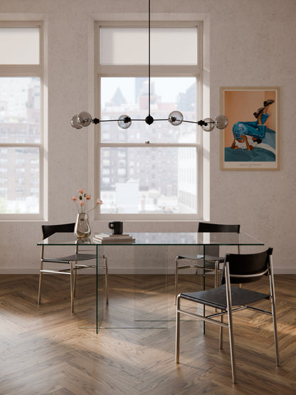 Anoubera Glass Dining Table, 180 x 90 cm