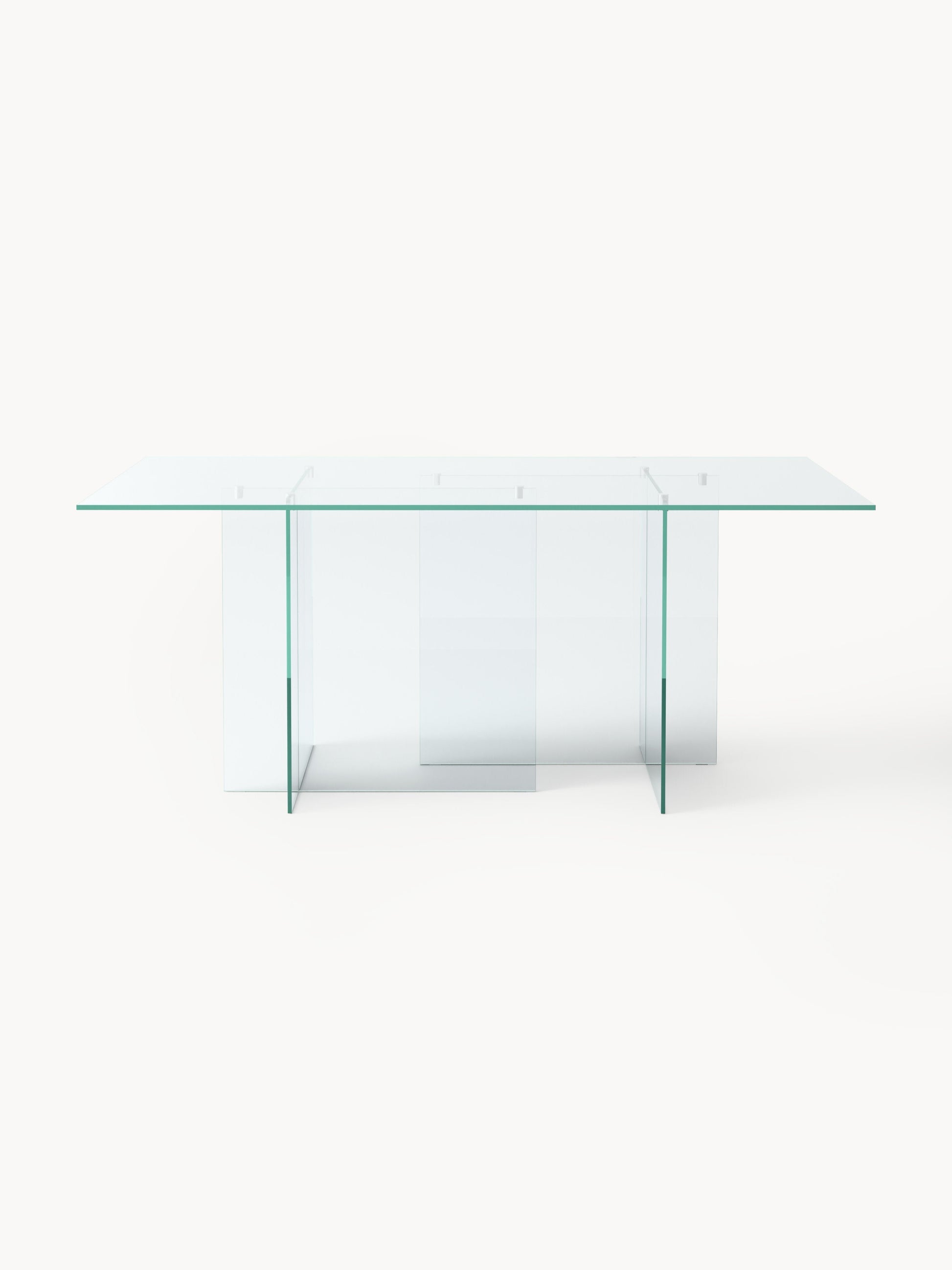 Anoubera Glass Dining Table, 180 x 90 cm